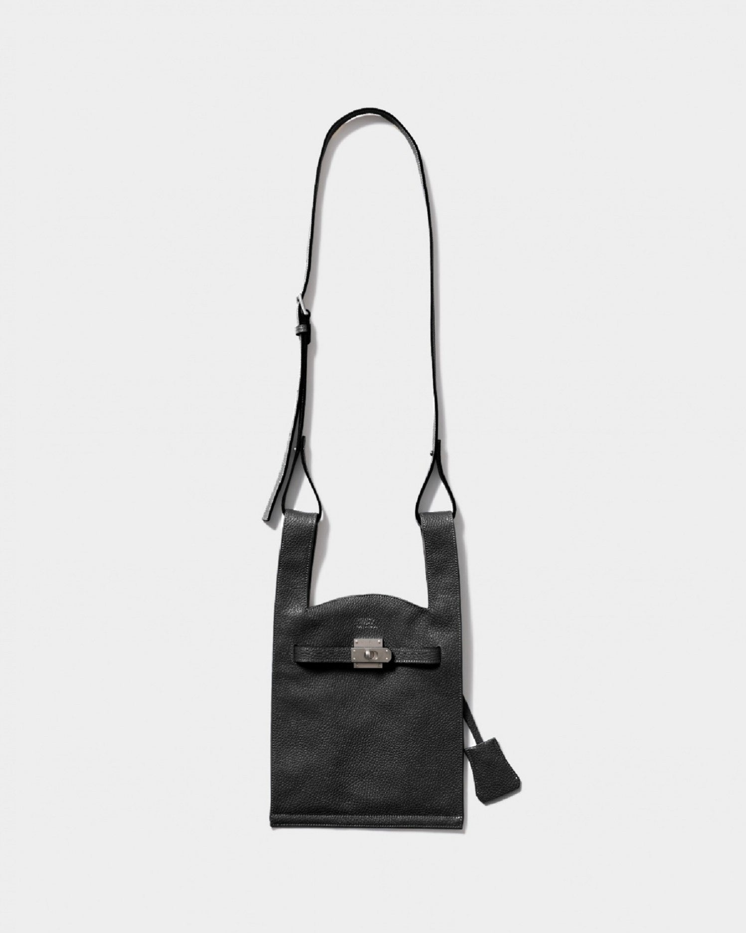 market shoulder bag in shrink leather