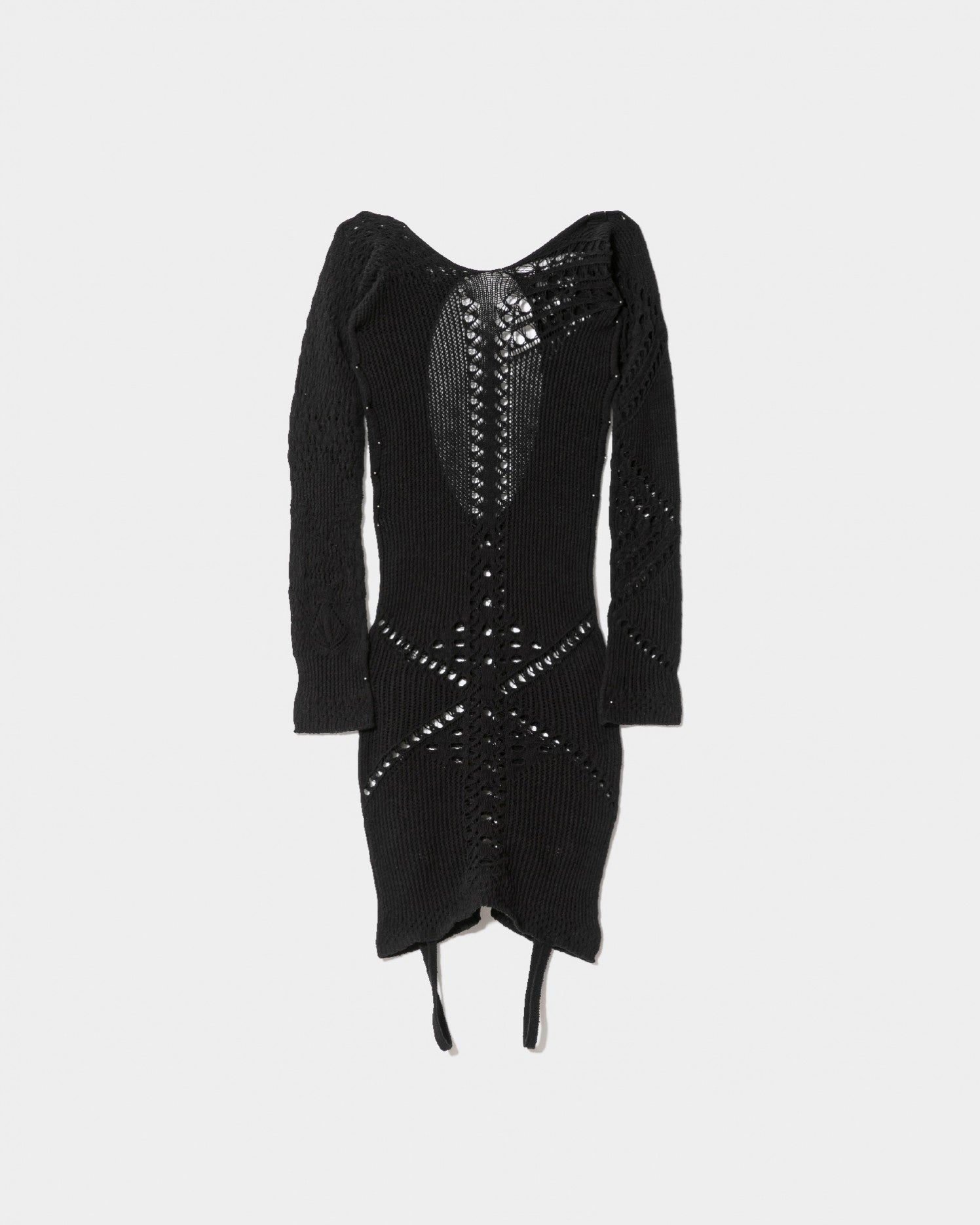 stretchy lace knitted double-end top