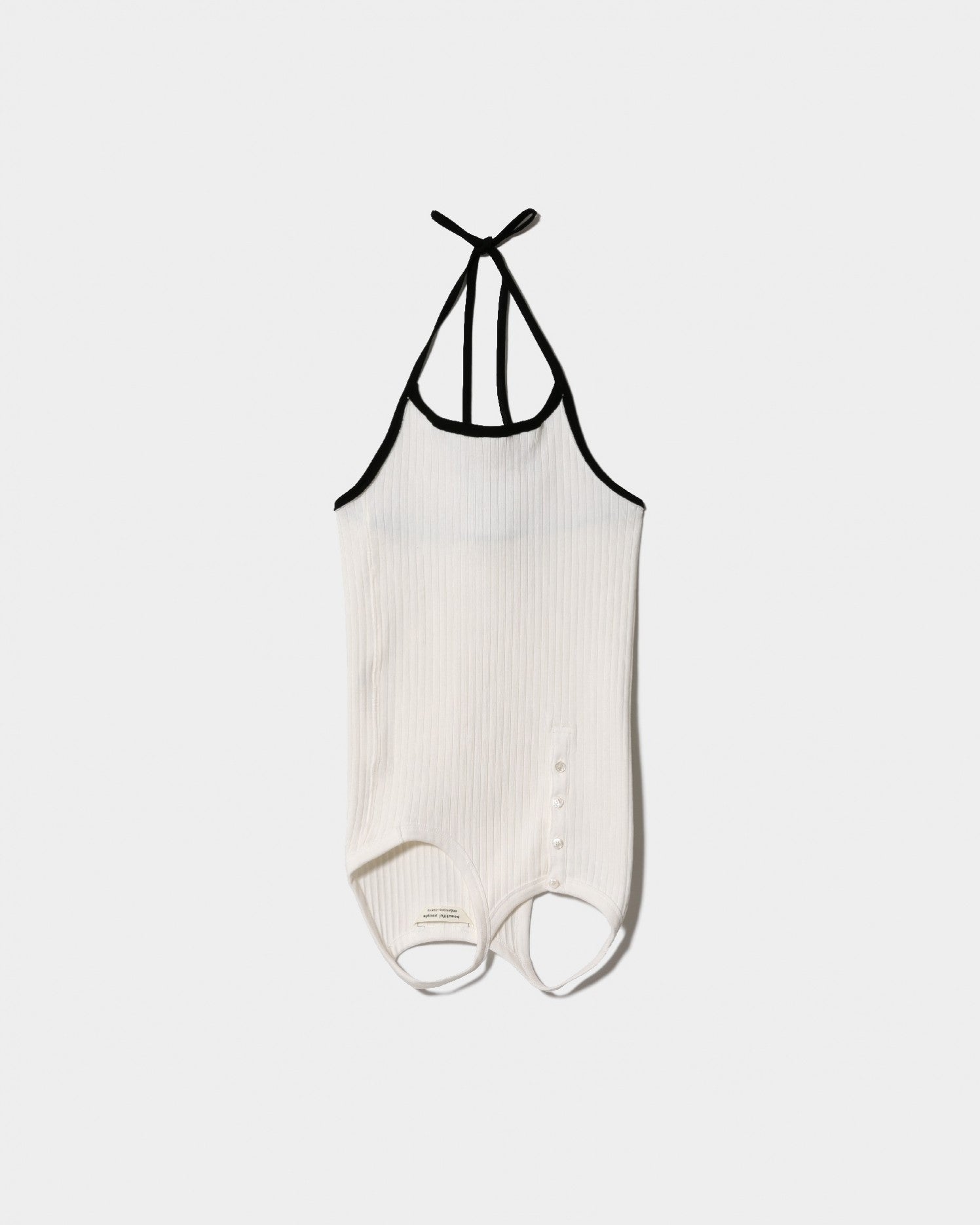double-end remove needle rib tank top