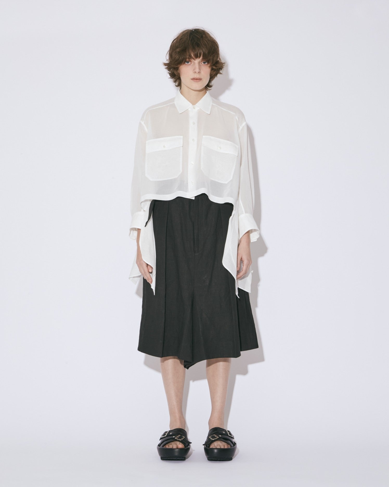 double-end leno cloth tuxedo shirt