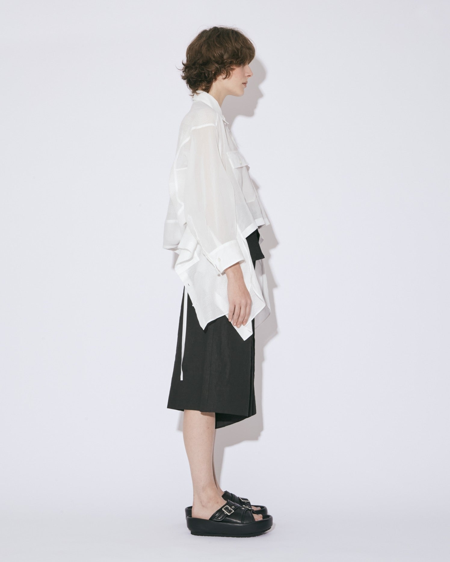 double-end leno cloth tuxedo shirt