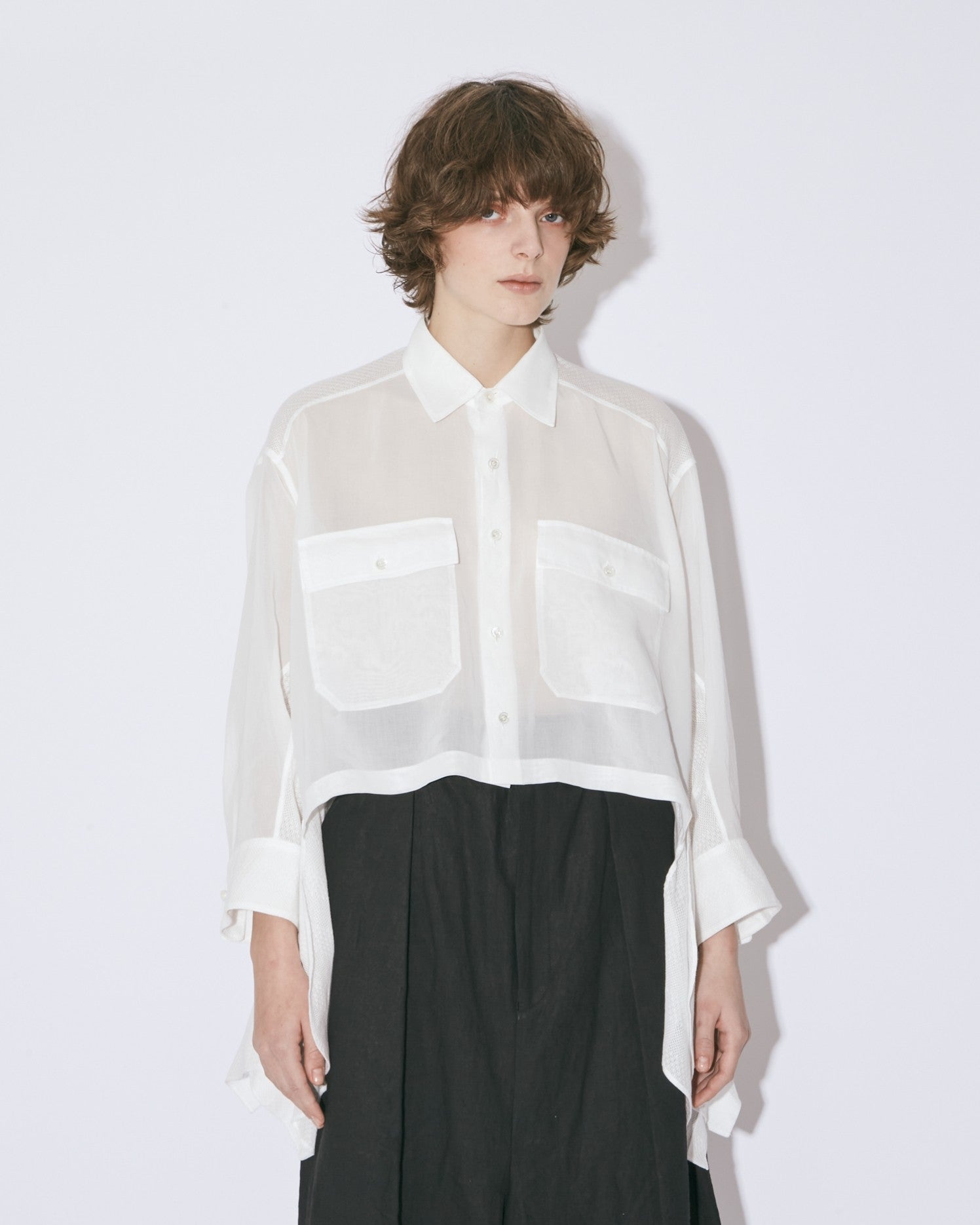 double-end leno cloth tuxedo shirt