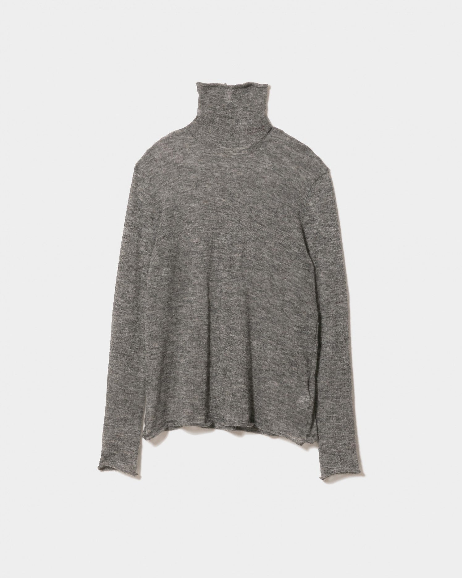 soft mohair Jersey turtle neck top