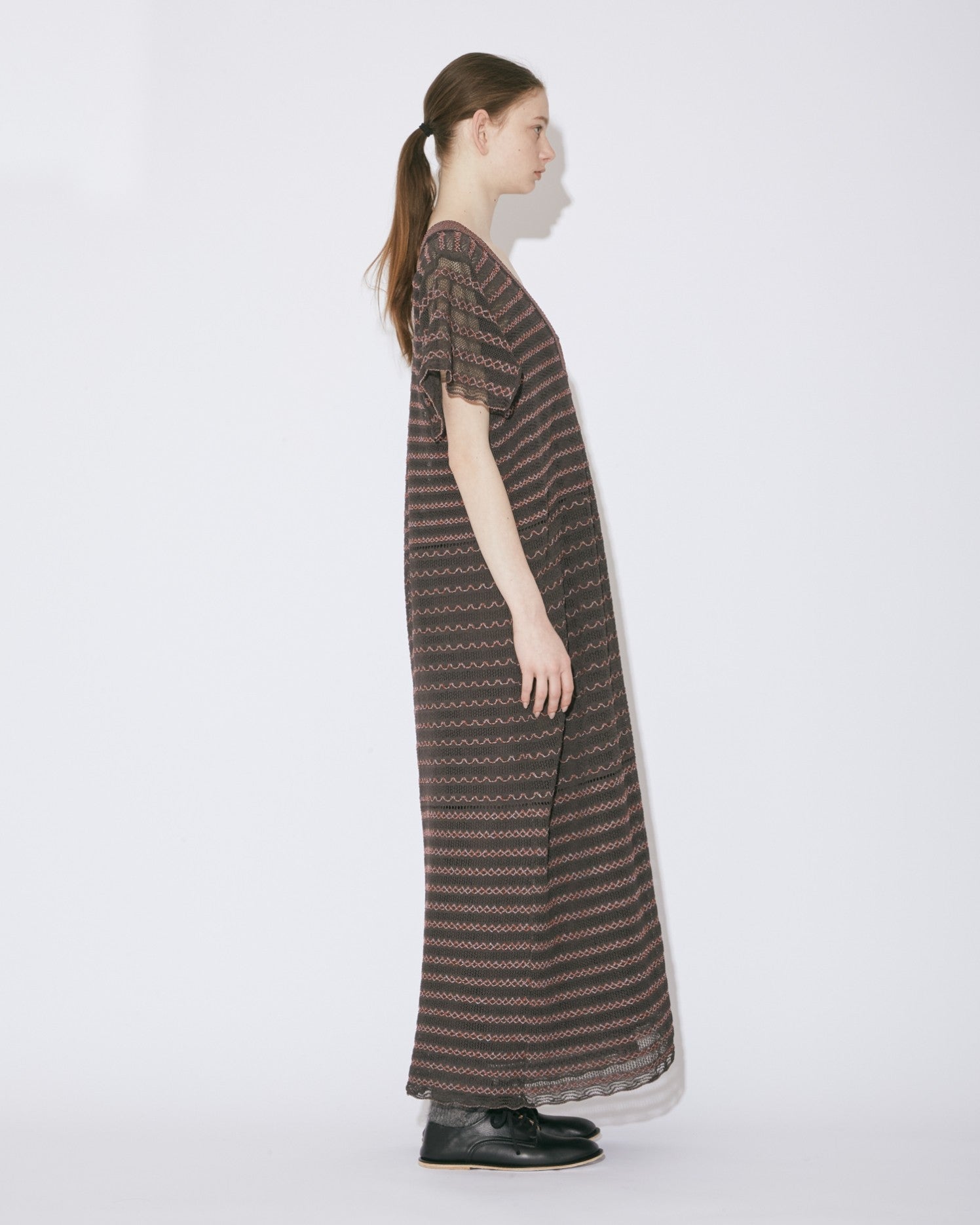 afrcian coil lace knit dress