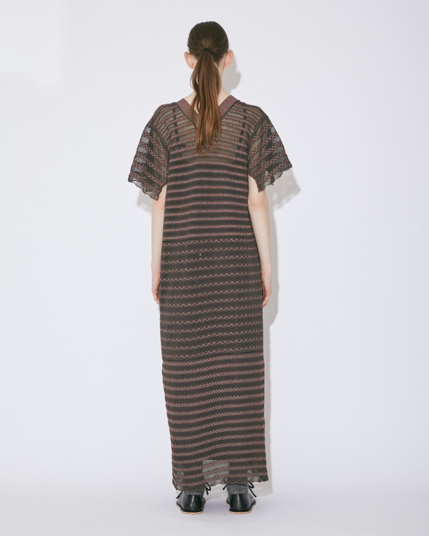 afrcian coil lace knit dress