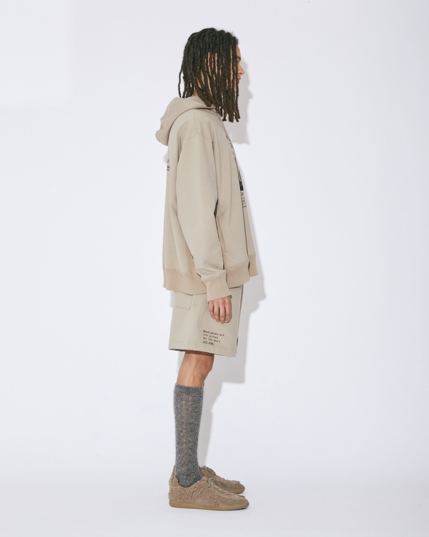 suvin compact sweat pullover parka