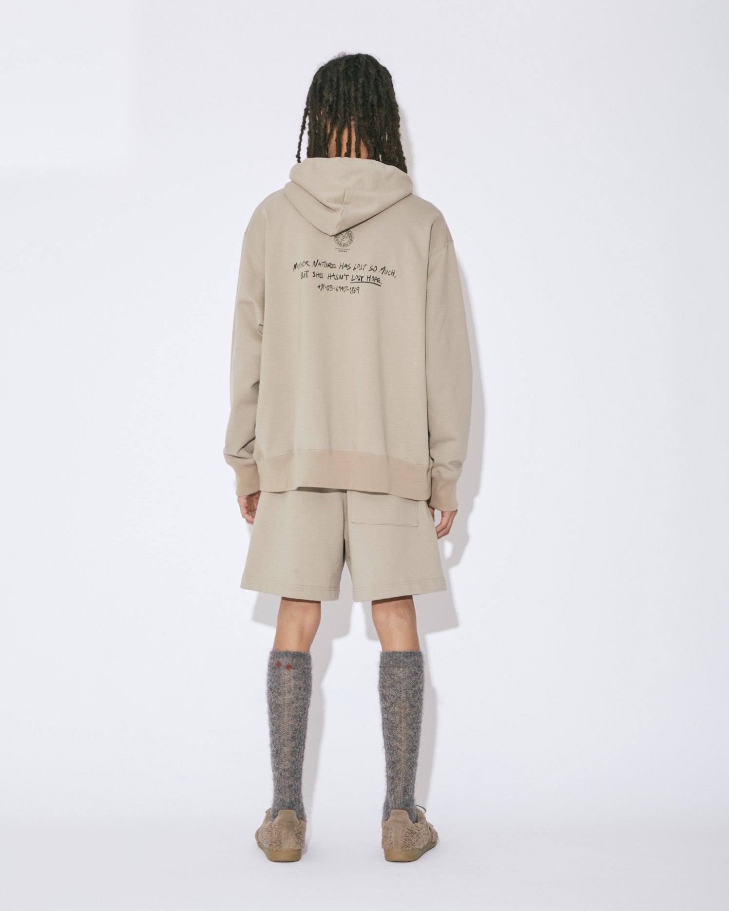 suvin compact sweat pullover parka