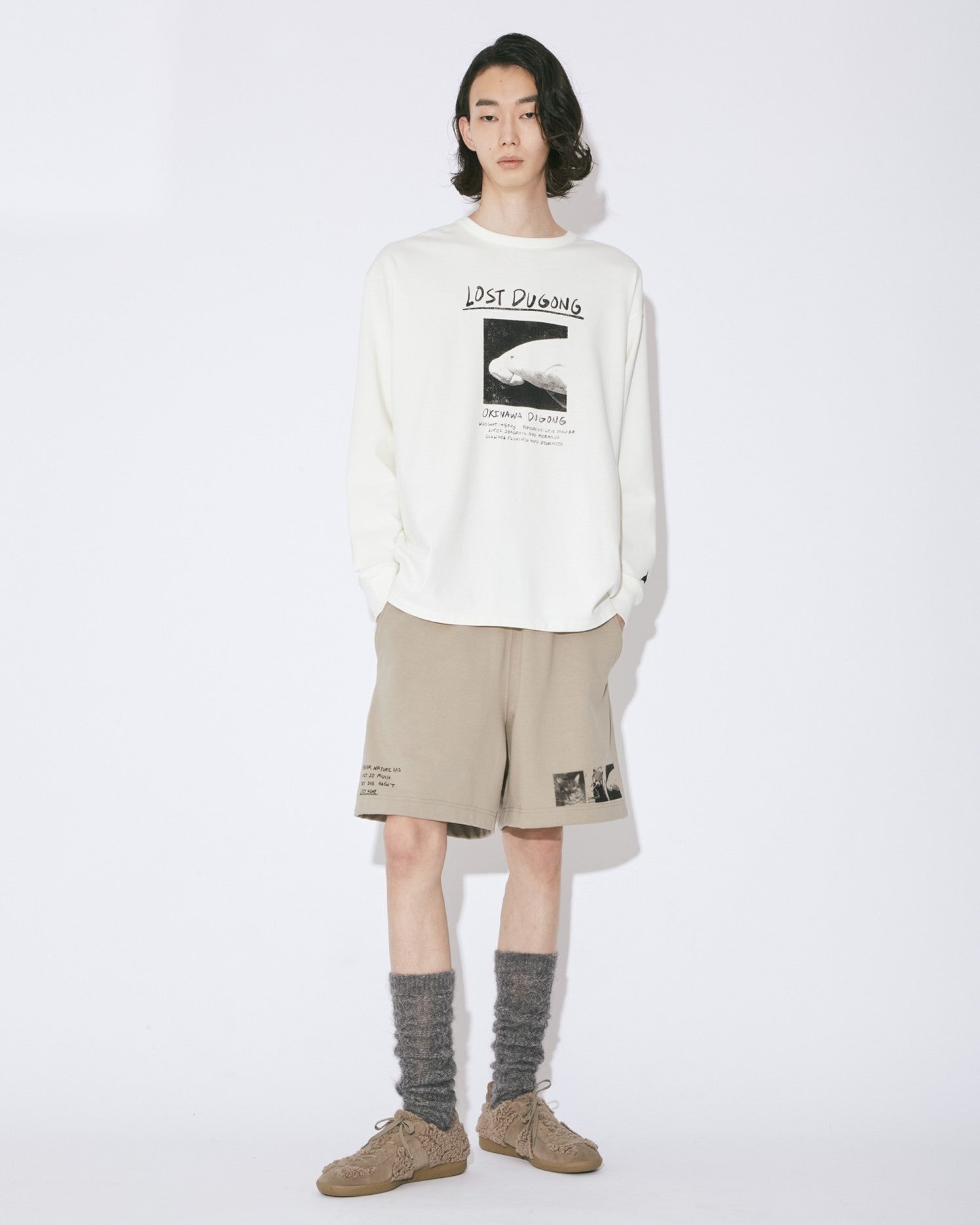 suvin compact sweat short pants