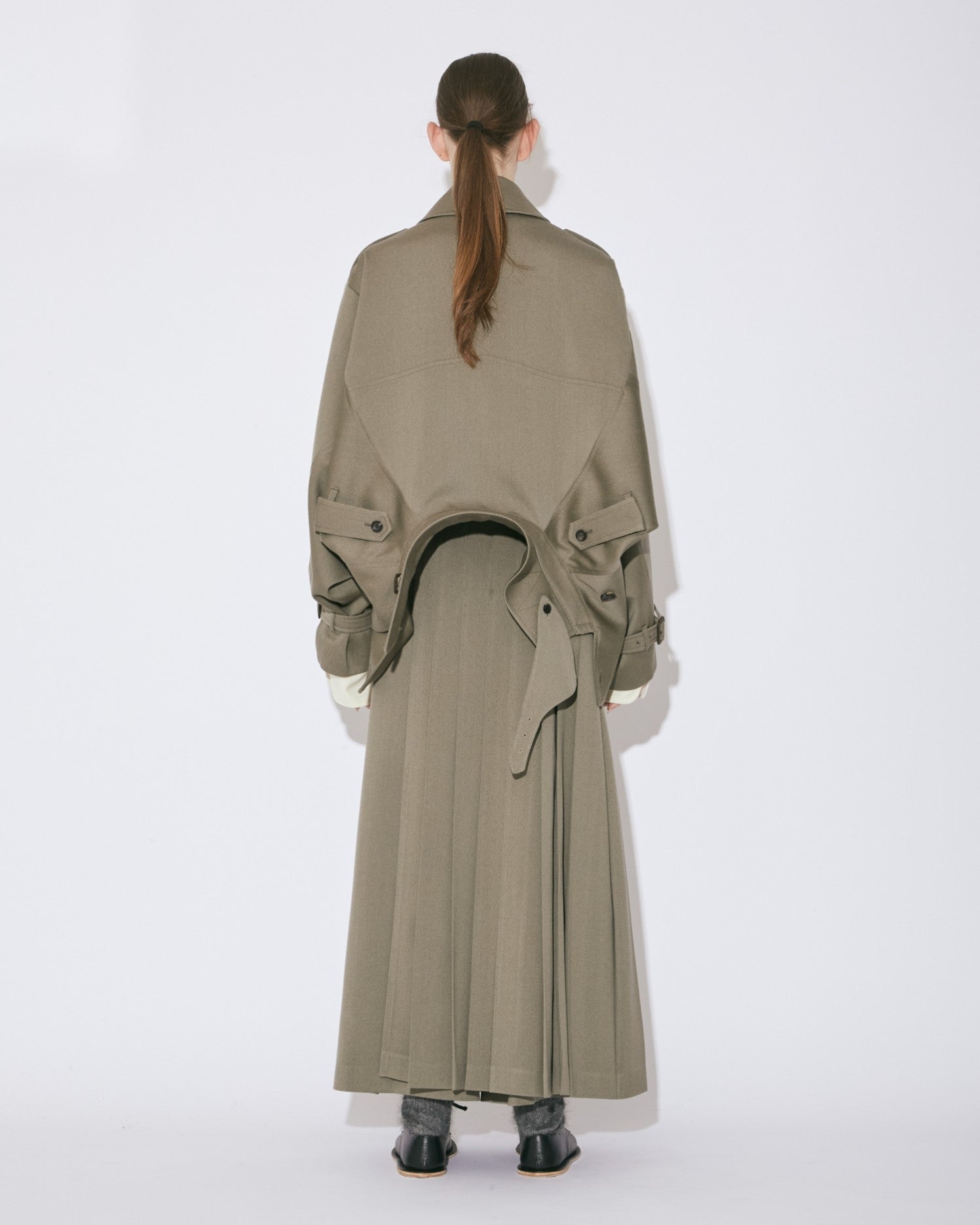 hightwist doeskin gurkha kilt pants