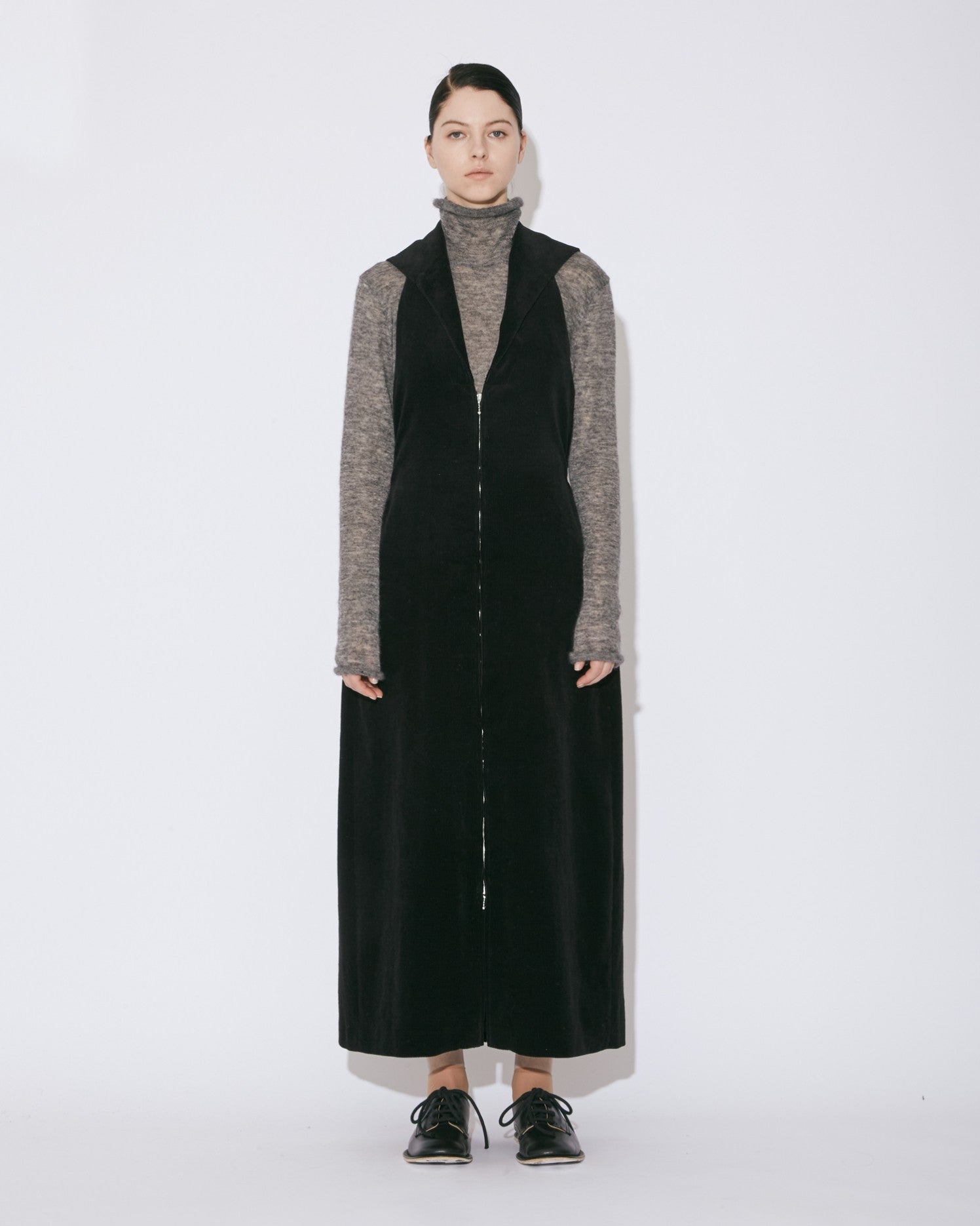 linen corduroy sailor apron dress