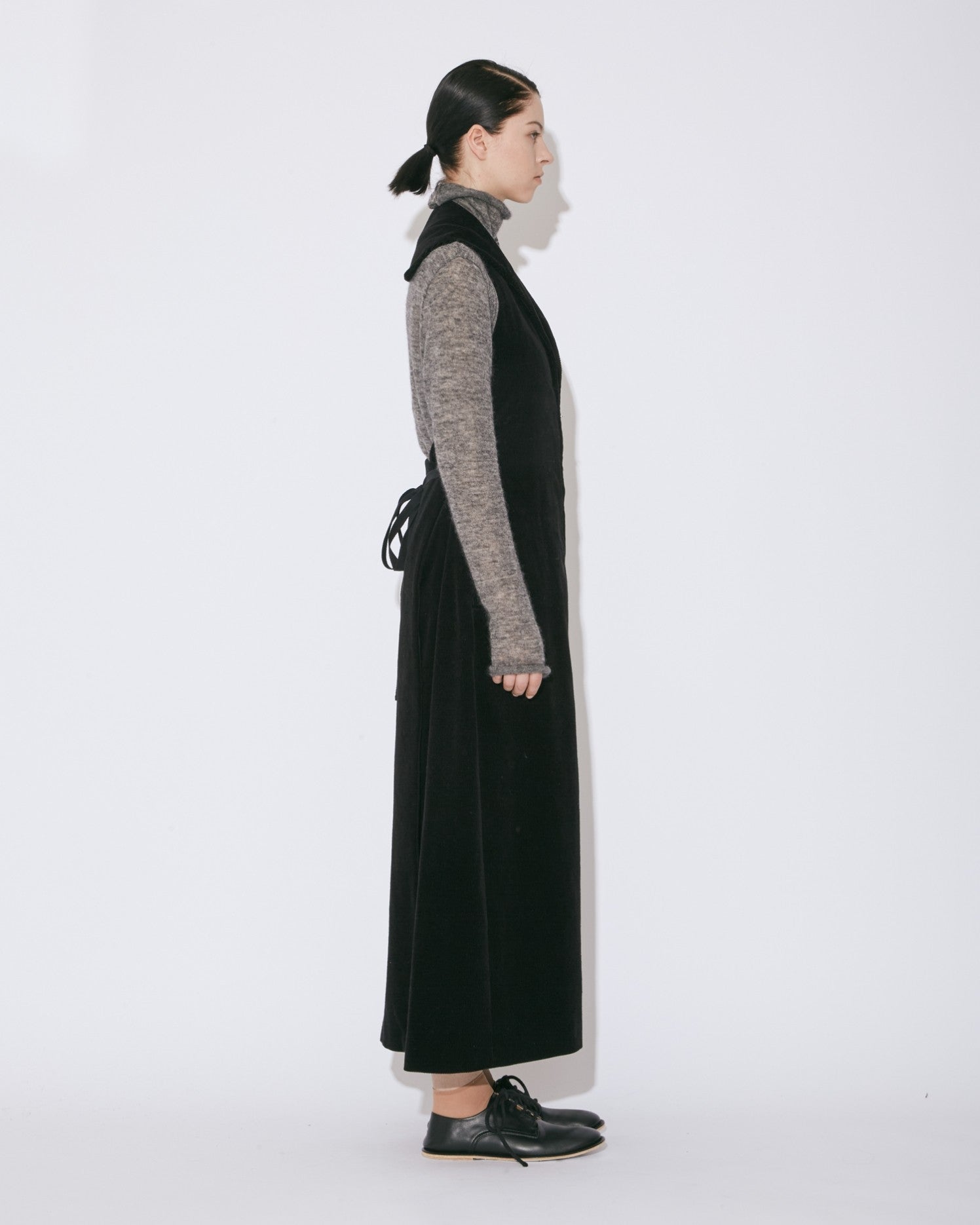 linen corduroy sailor apron dress