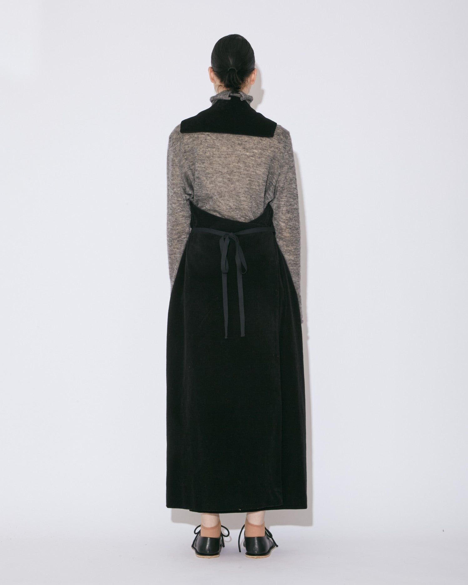 linen corduroy sailor apron dress