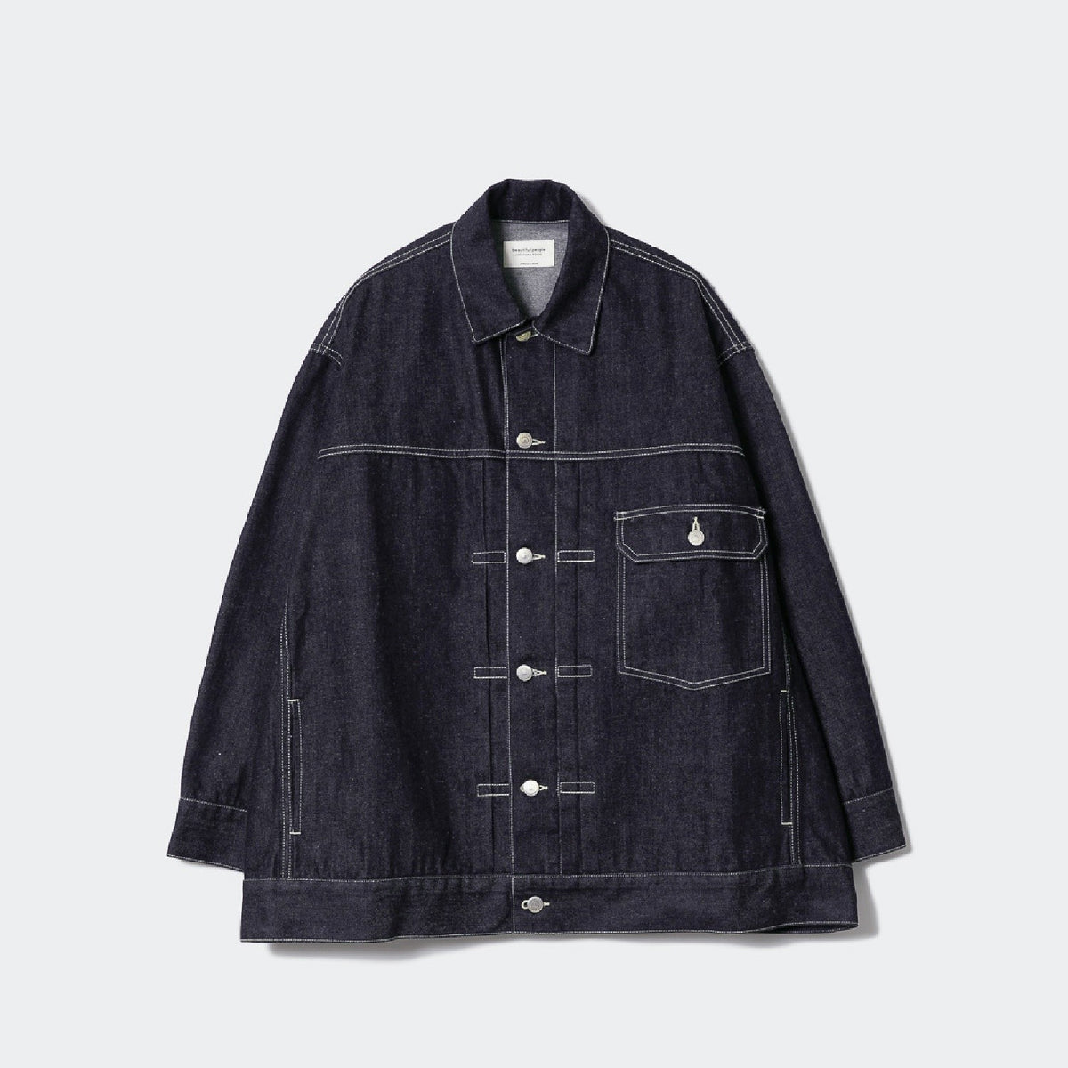 renew】 selvedge denim big blouson – beautiful people online store 