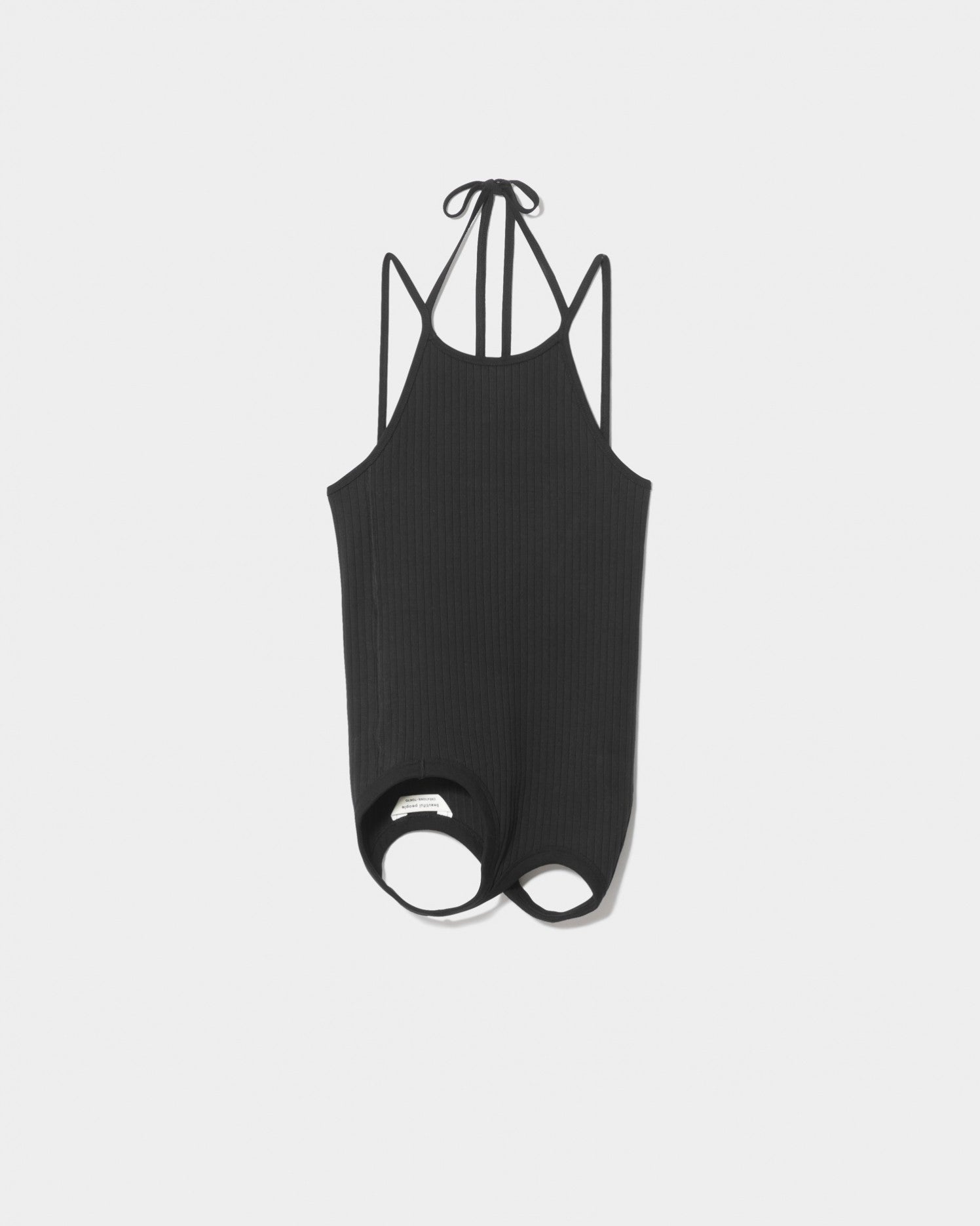 double-end remove needle rib tank top