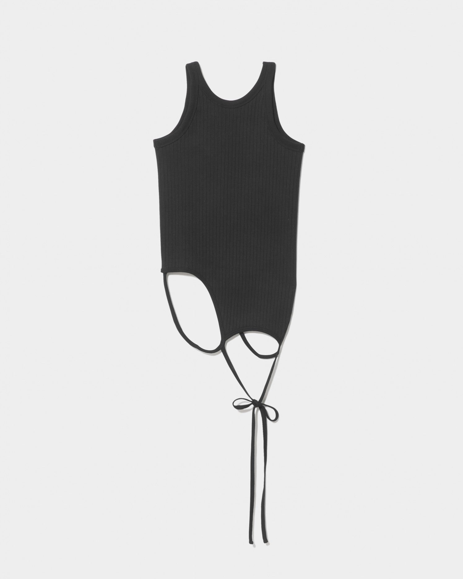 double-end remove needle rib tank top