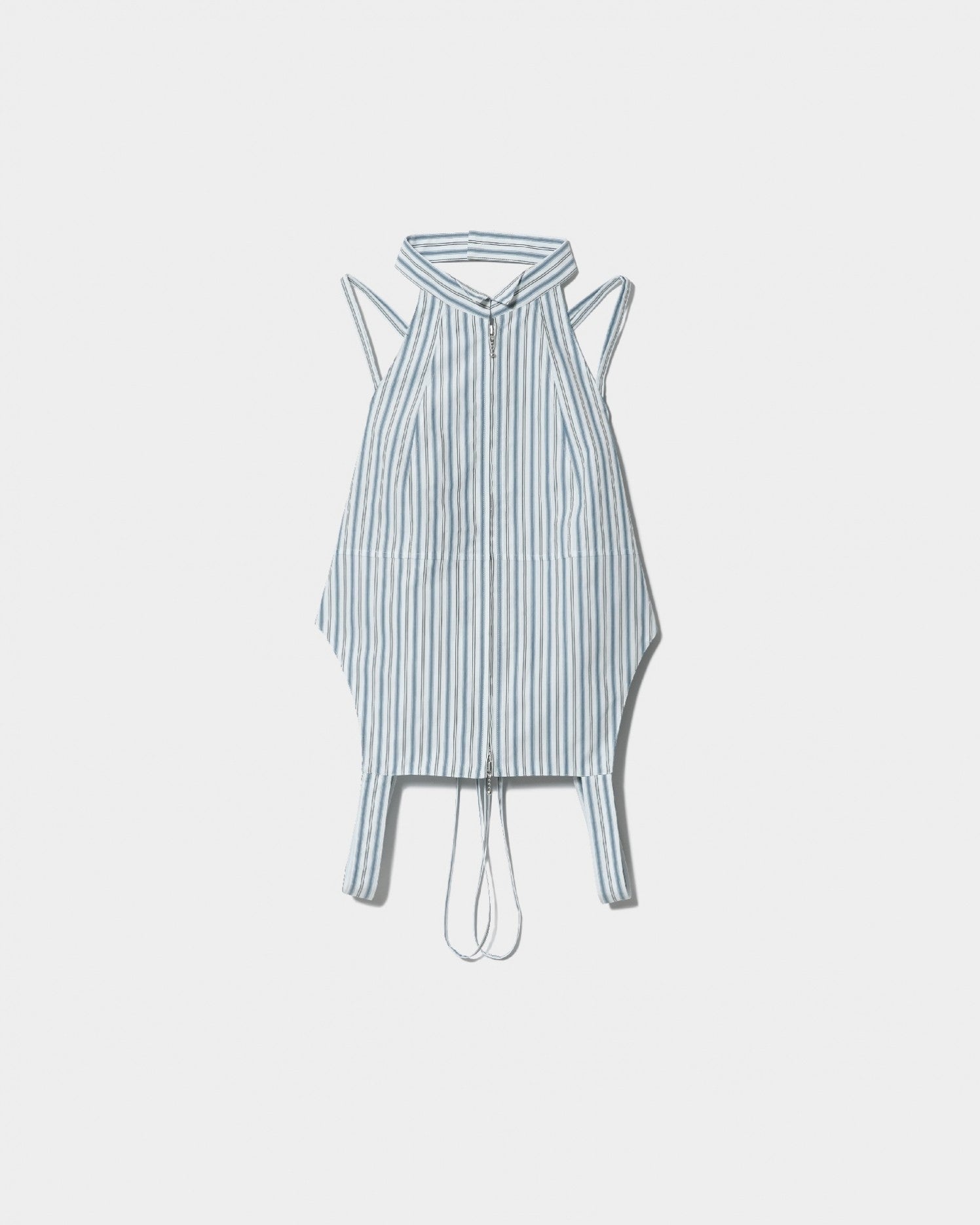 double-end finx stripe bustier top
