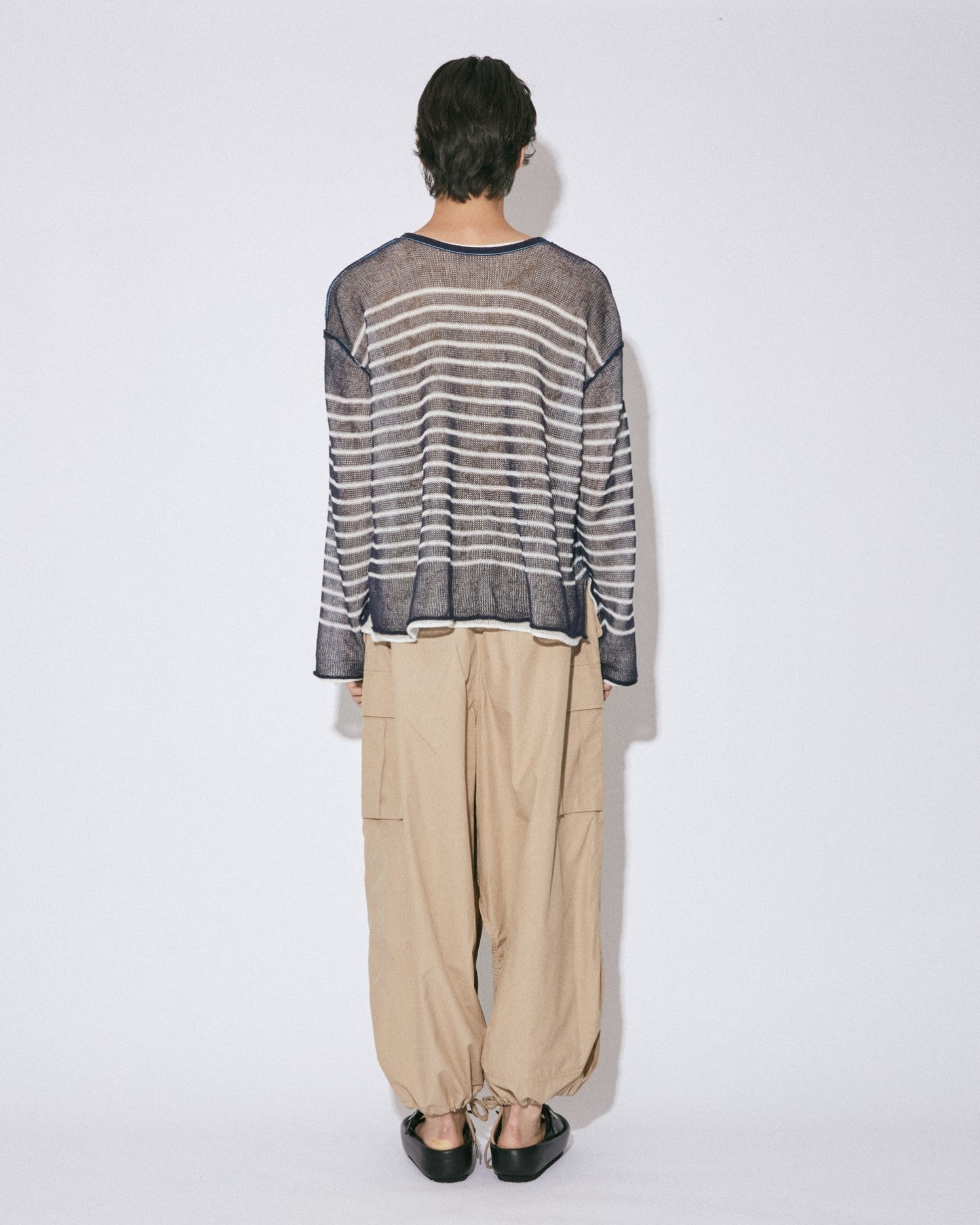 protained cotton flip pullover