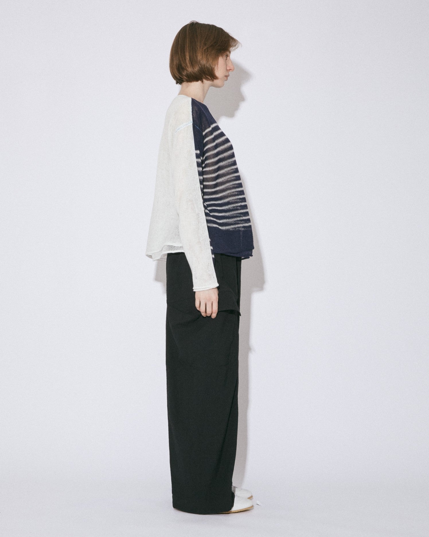 protained cotton flip pullover