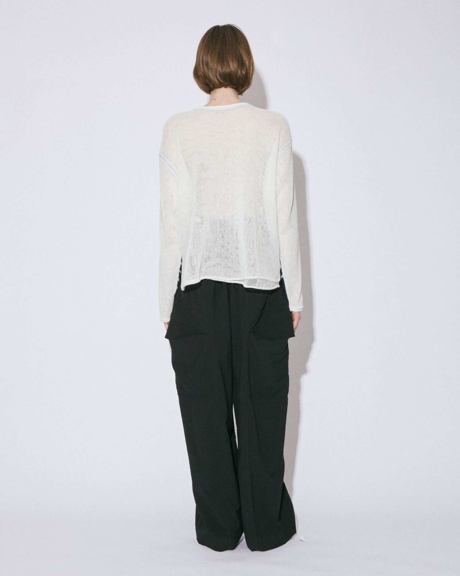 protained cotton flip pullover