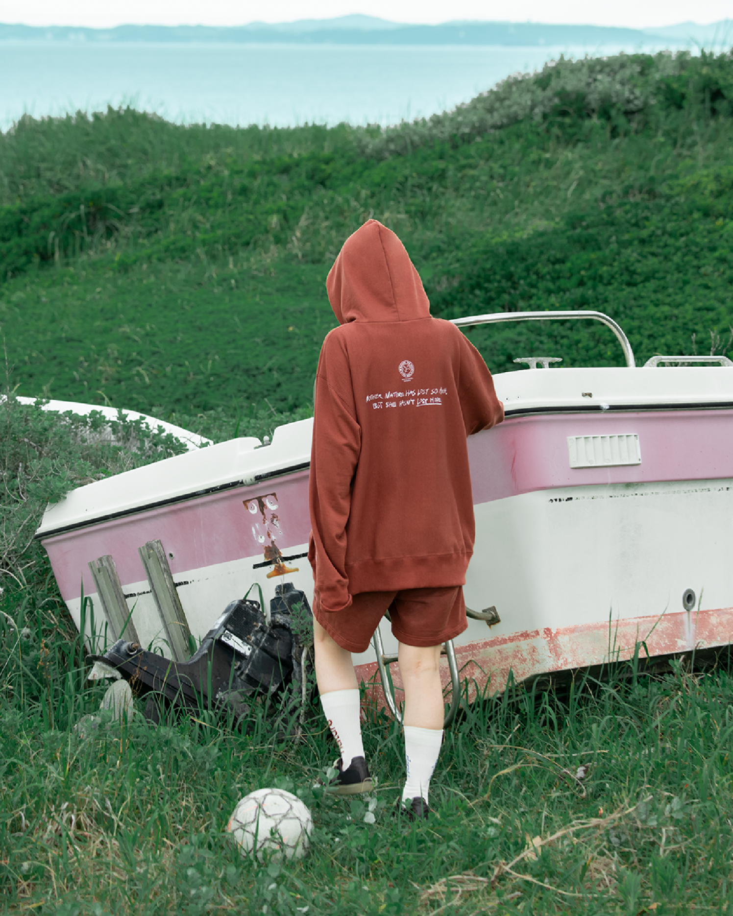 suvin compact sweat pullover parka