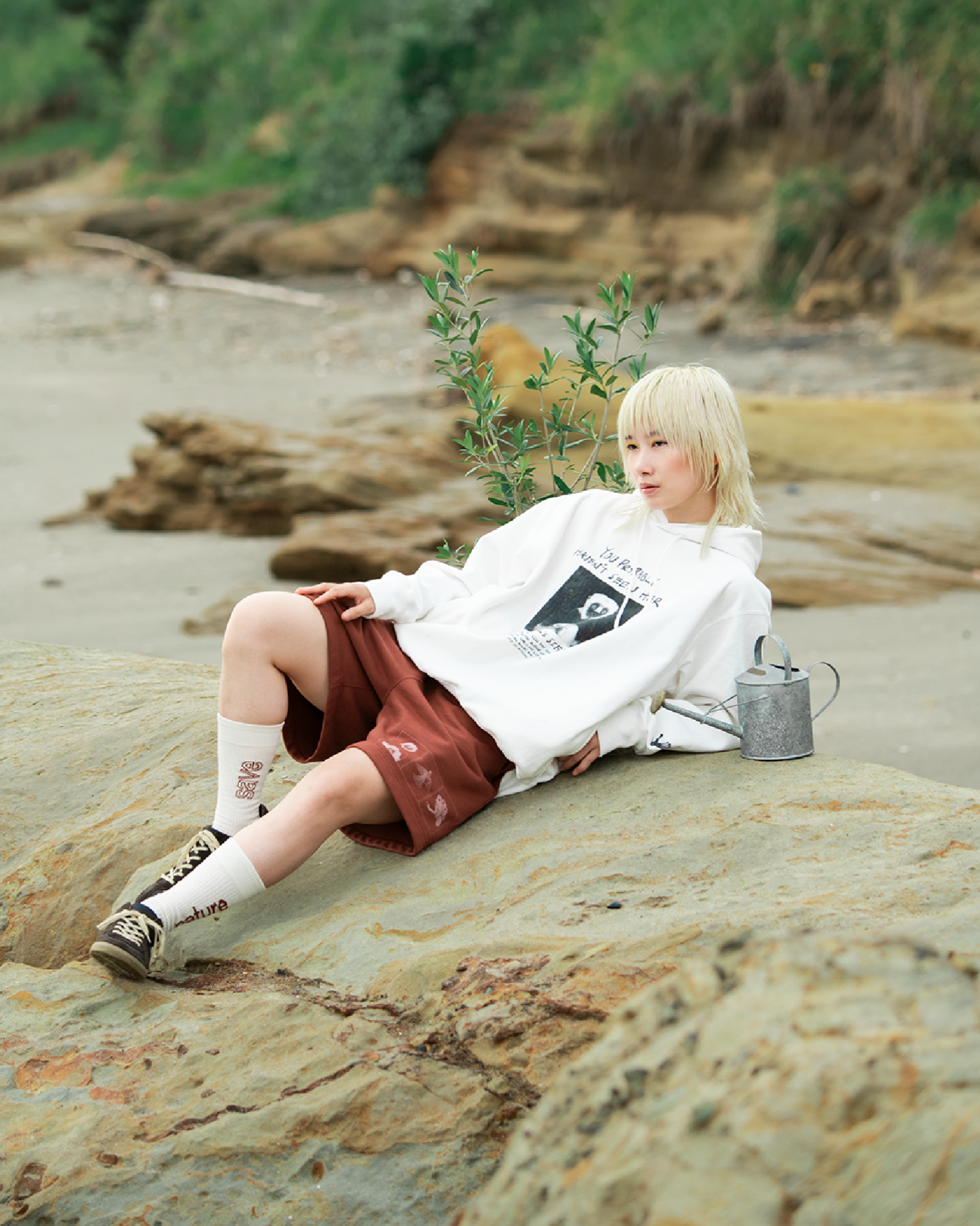 suvin compact sweat pullover parka