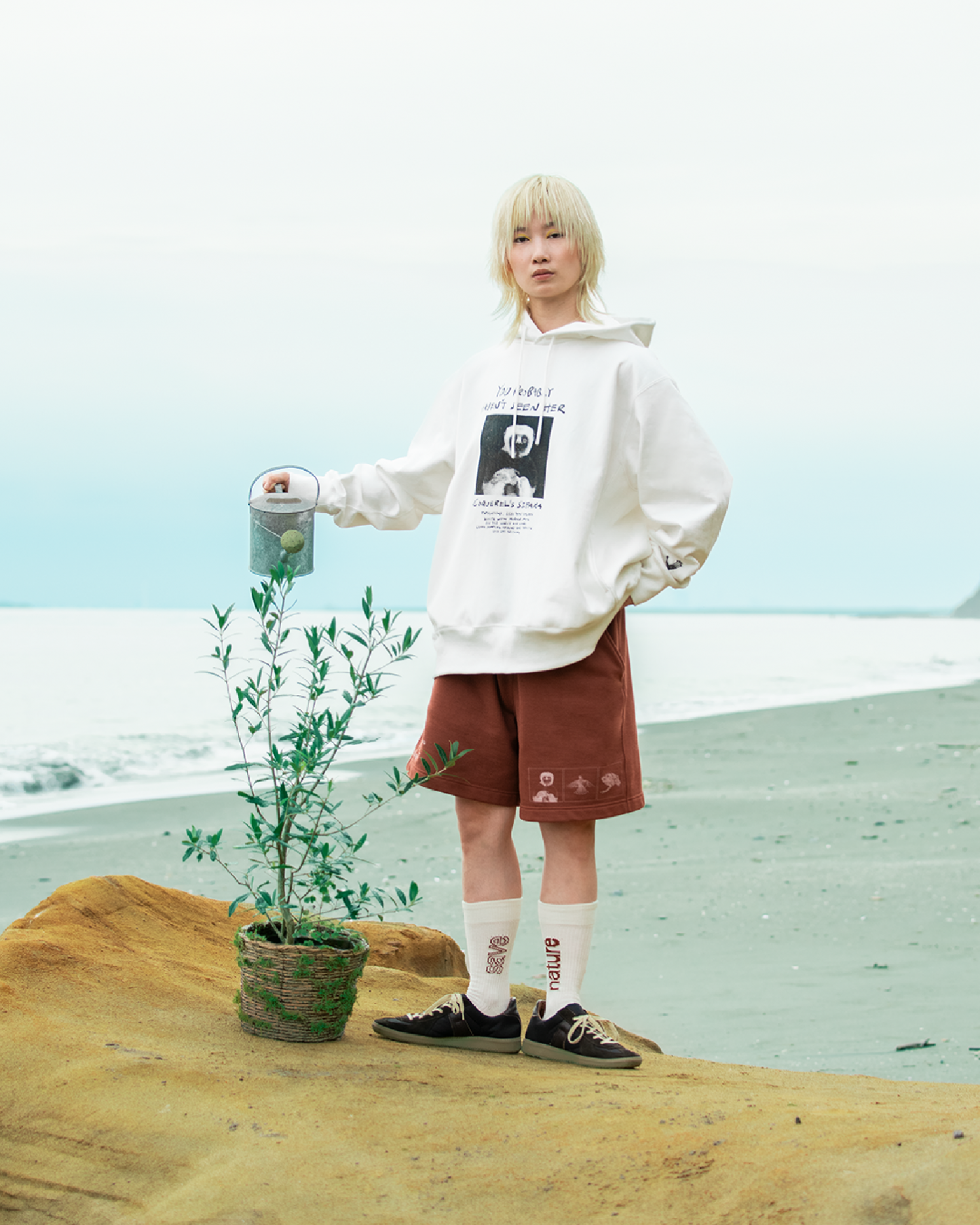 suvin compact sweat pullover parka