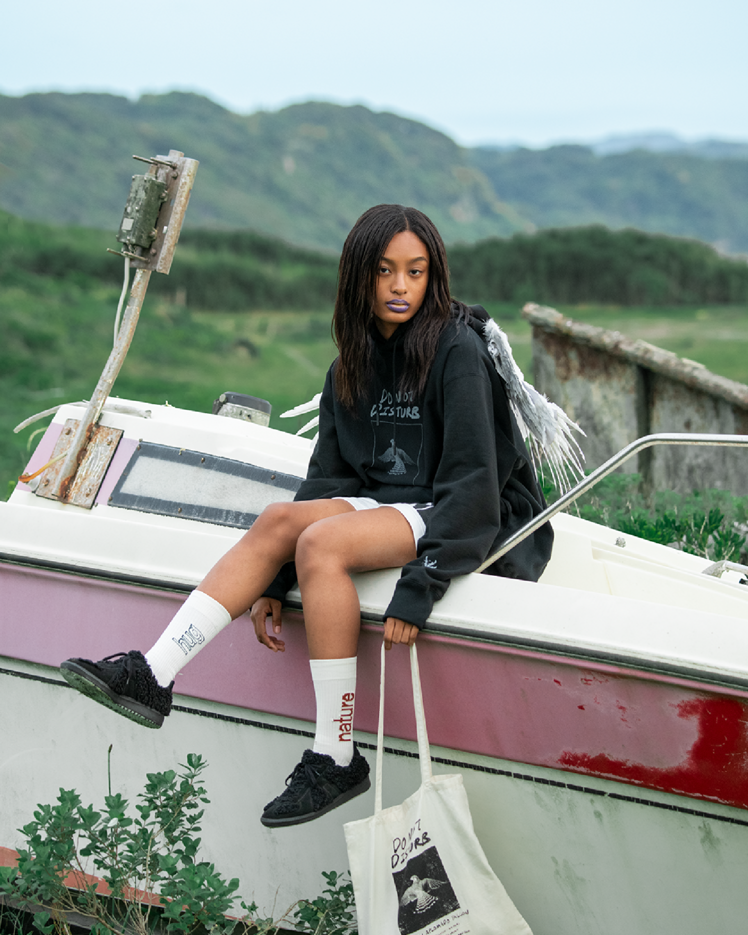 suvin compact sweat pullover parka