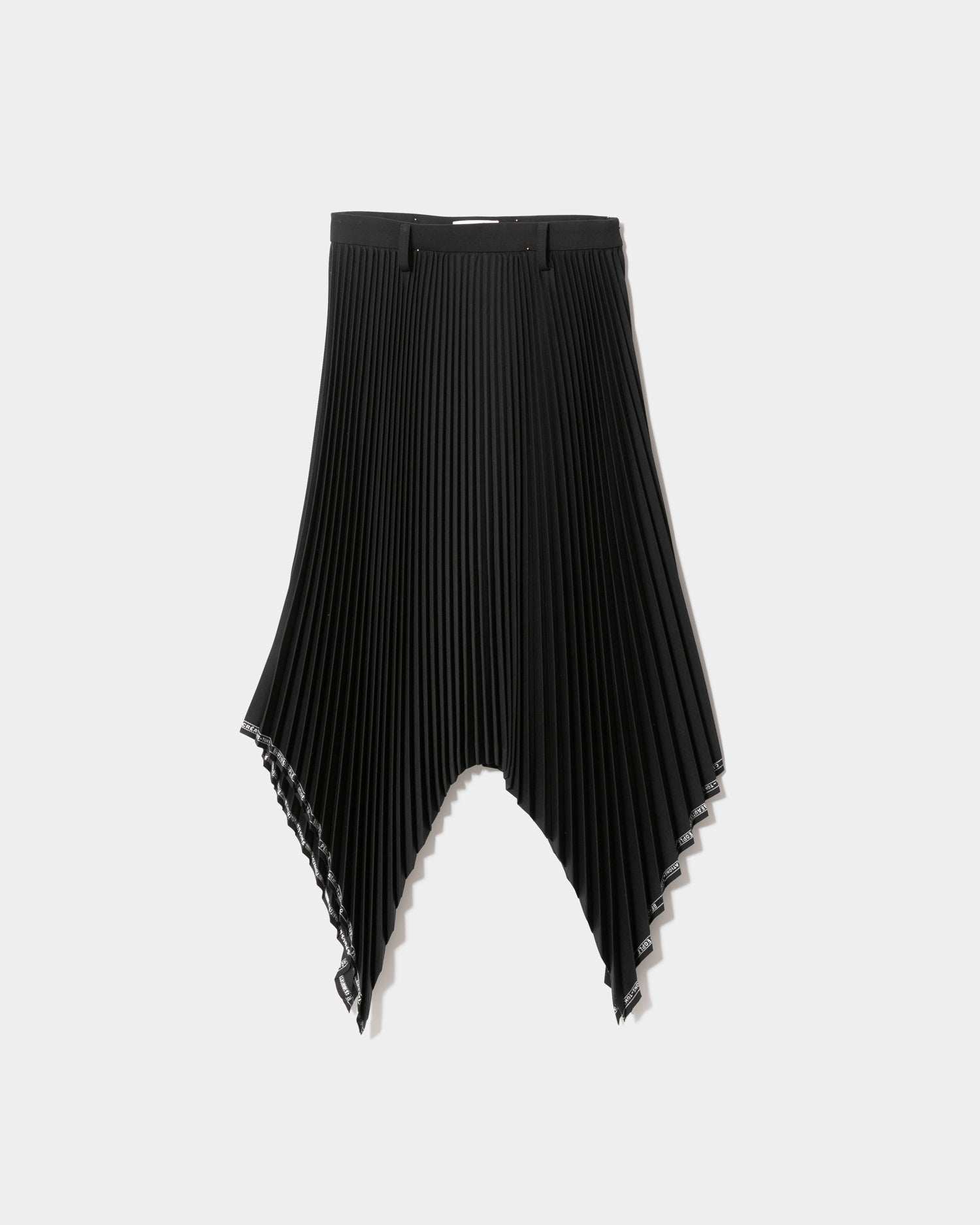 beautiful peopleプリーツスカート selvedge logo gaba- dine pleated skirt – beautiful people online store