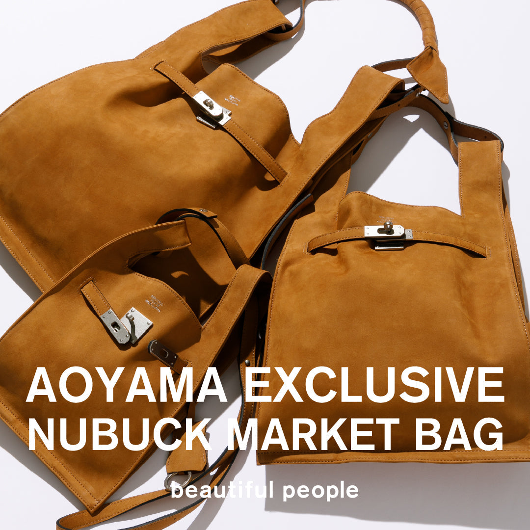 AOYAMA LIMITED NUBUCK MARKET BAGS