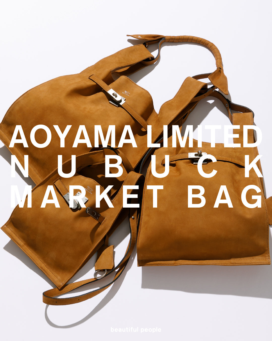AOYAMA LIMITED NUBUCK MARKET BAGS