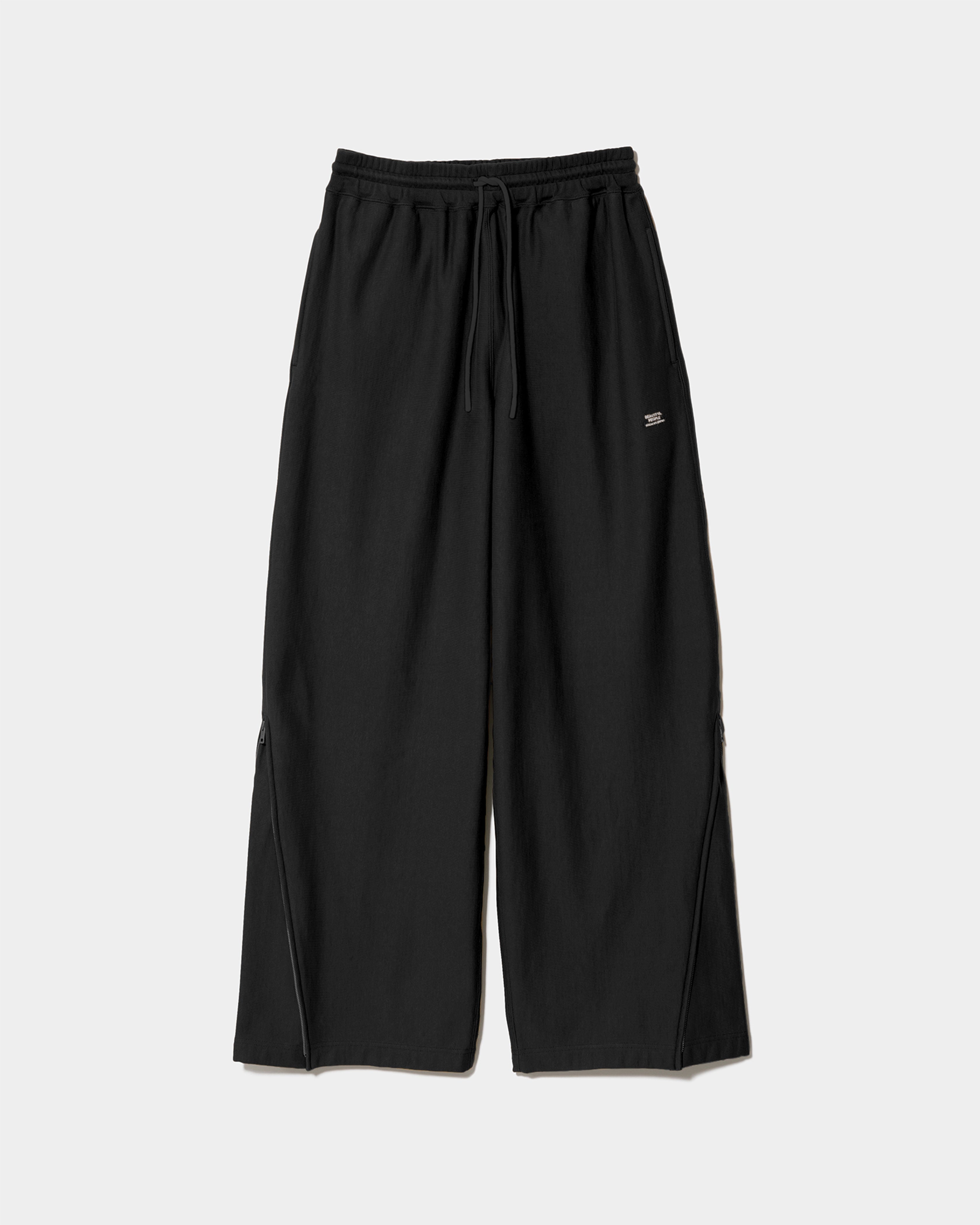 tropical wool mohair side tuck wide pants – beautiful people