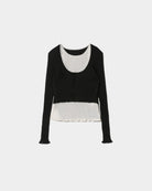 high gauge side-c knitted cardigan