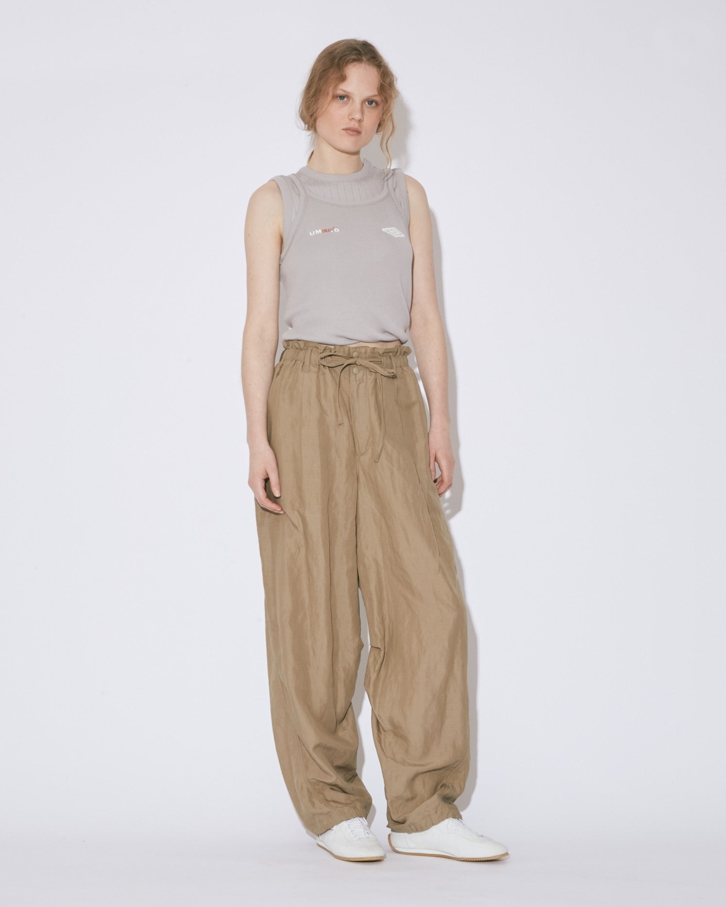 lyocell ramie cloth  curved pants