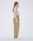 lyocell ramie cloth  curved pants