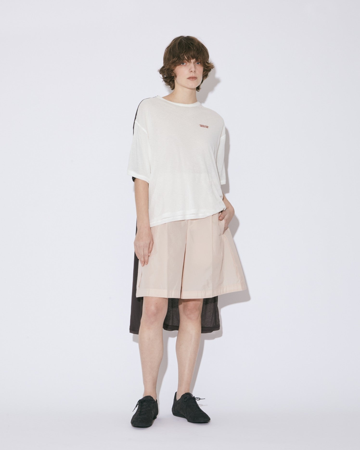 sheer jersey flip dress top