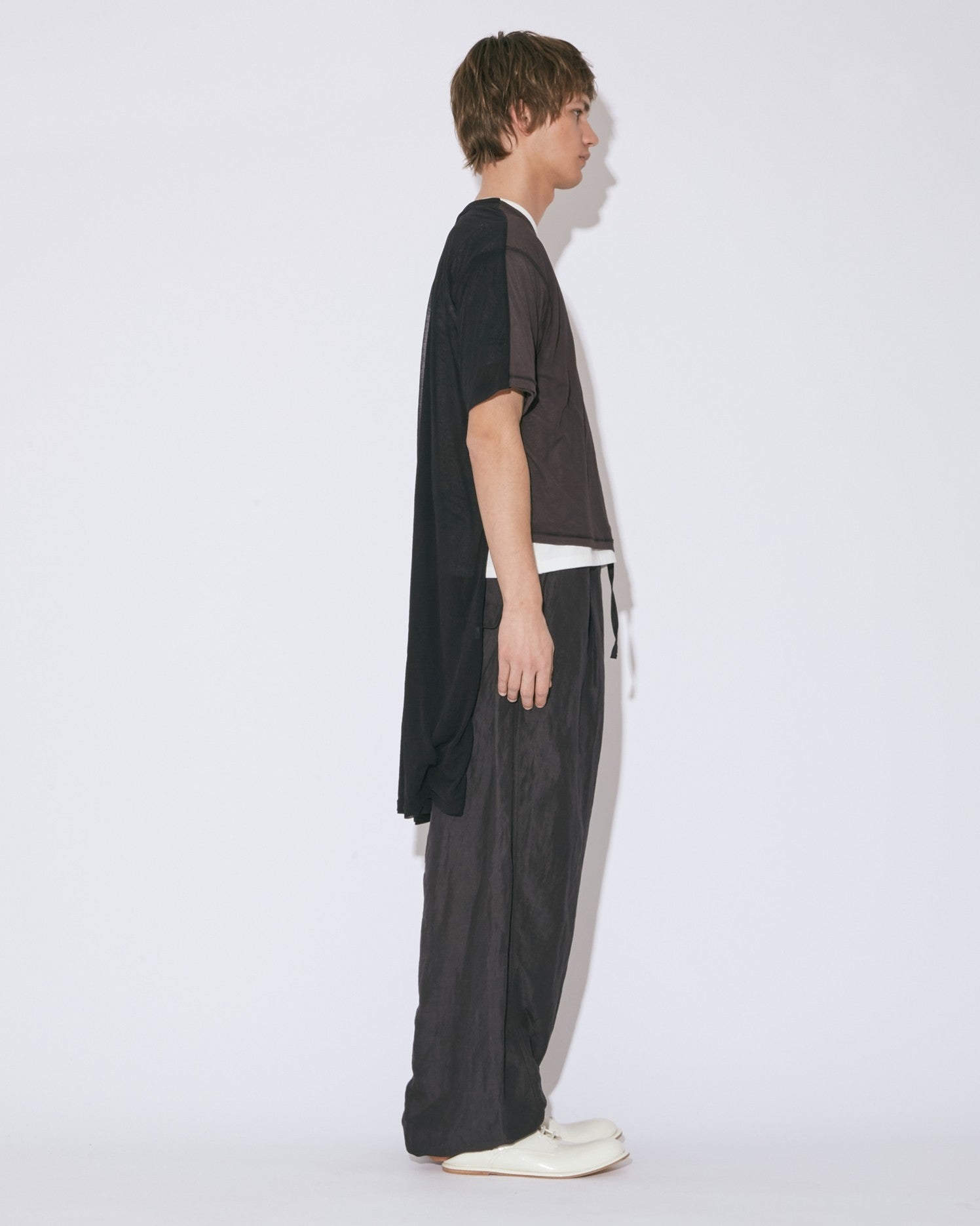 sheer jersey flip dress top