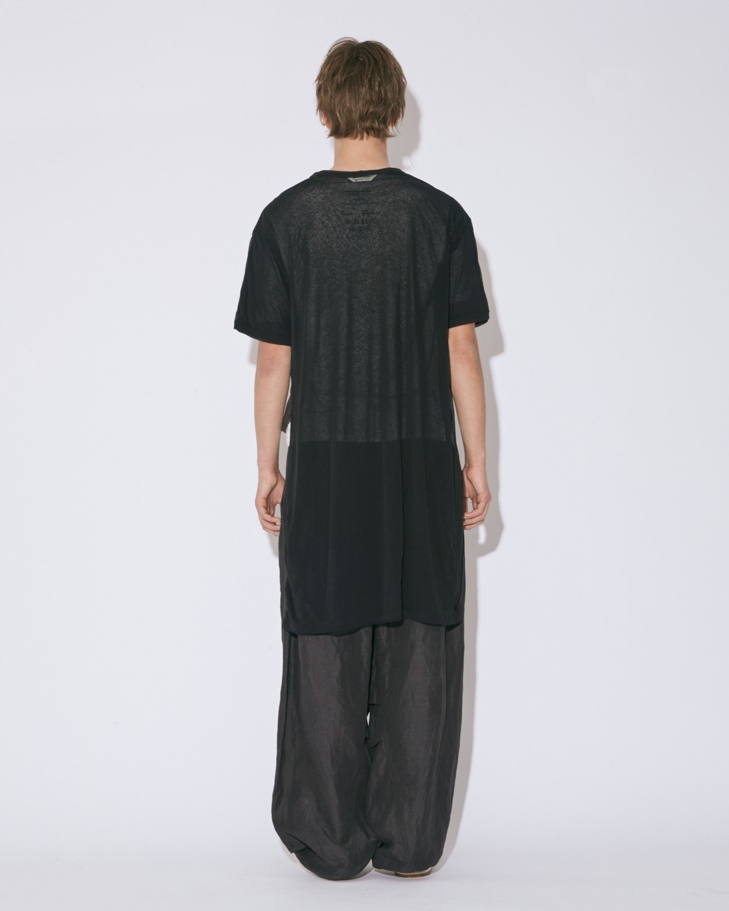 sheer jersey flip dress top