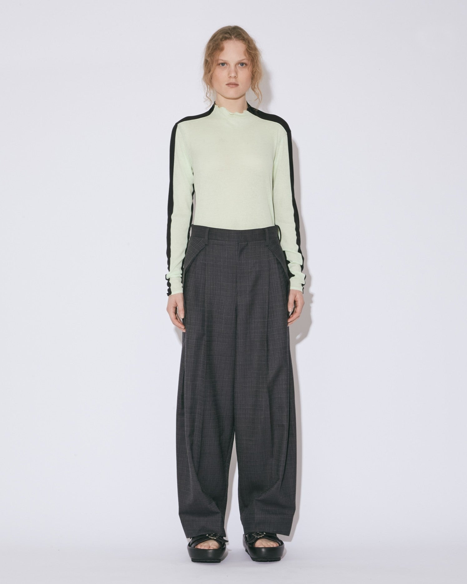 organic cotton frais twoway neck cardigan