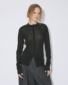 organic cotton frais twoway neck cardigan