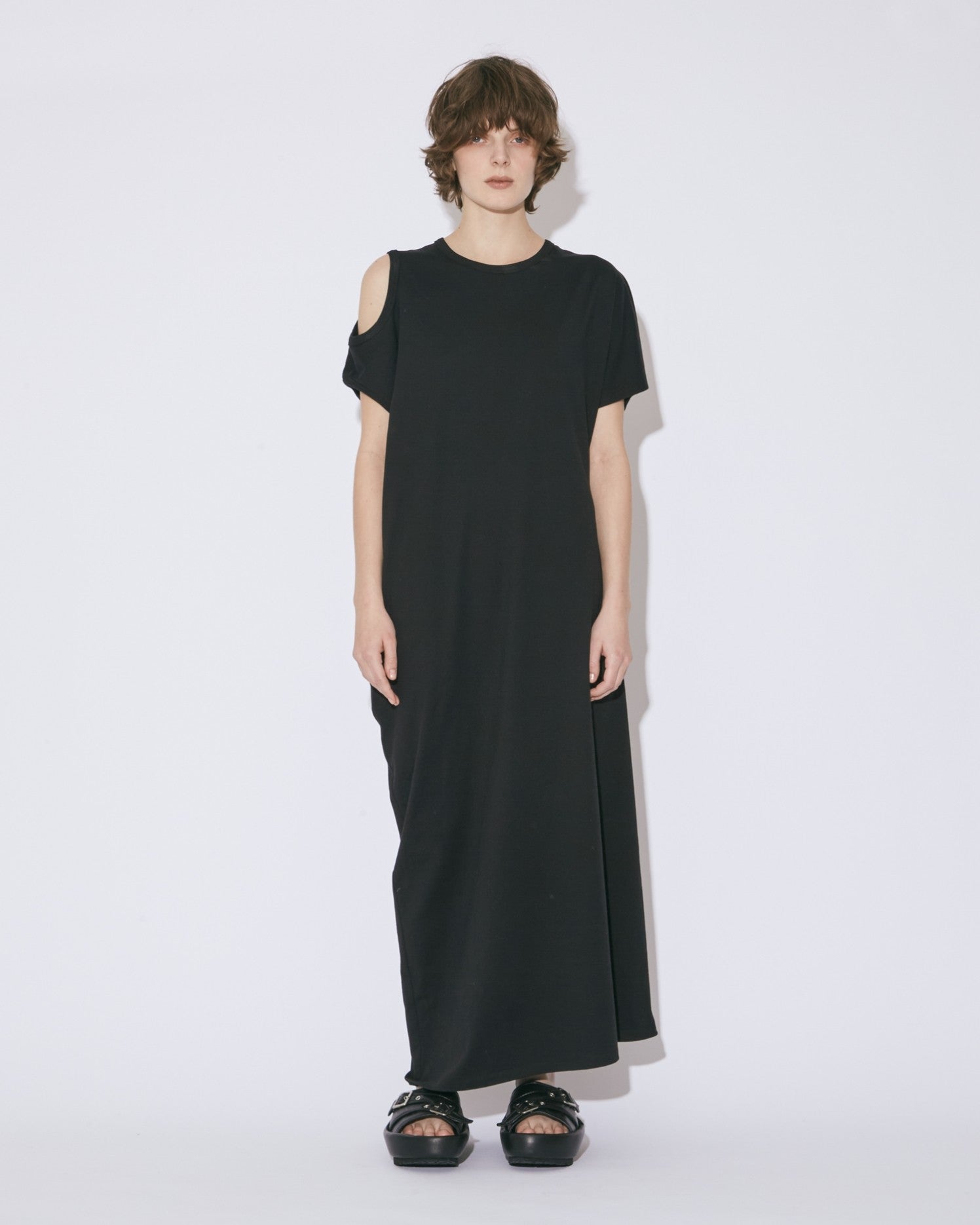 60/3 jersey two way  neck dress