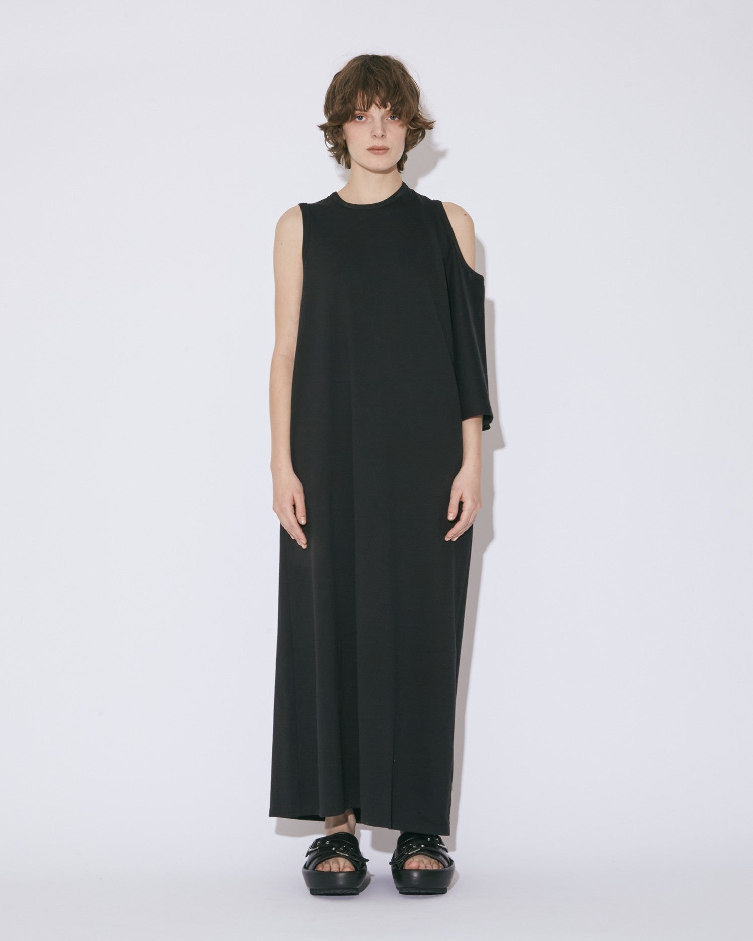 60/3 jersey two way  neck dress