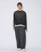 protained cotton knitted flip pullover
