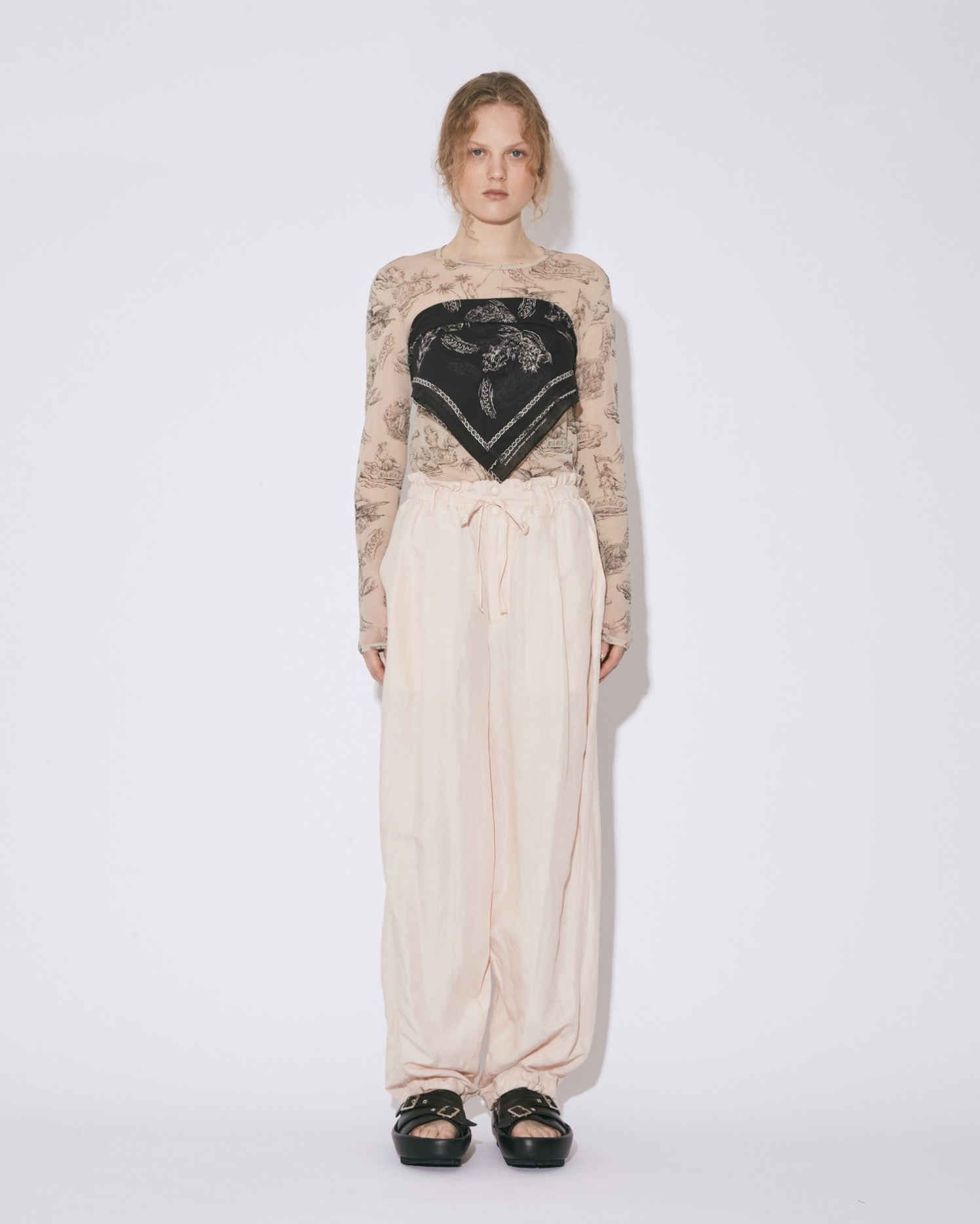 sheer alohatattoo PT jersey crew neck top