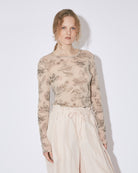 sheer alohatattoo PT jersey crew neck top