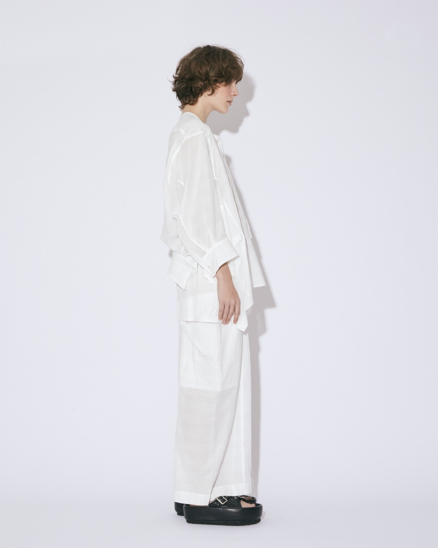 double-end leno cloth tuxedo shirt