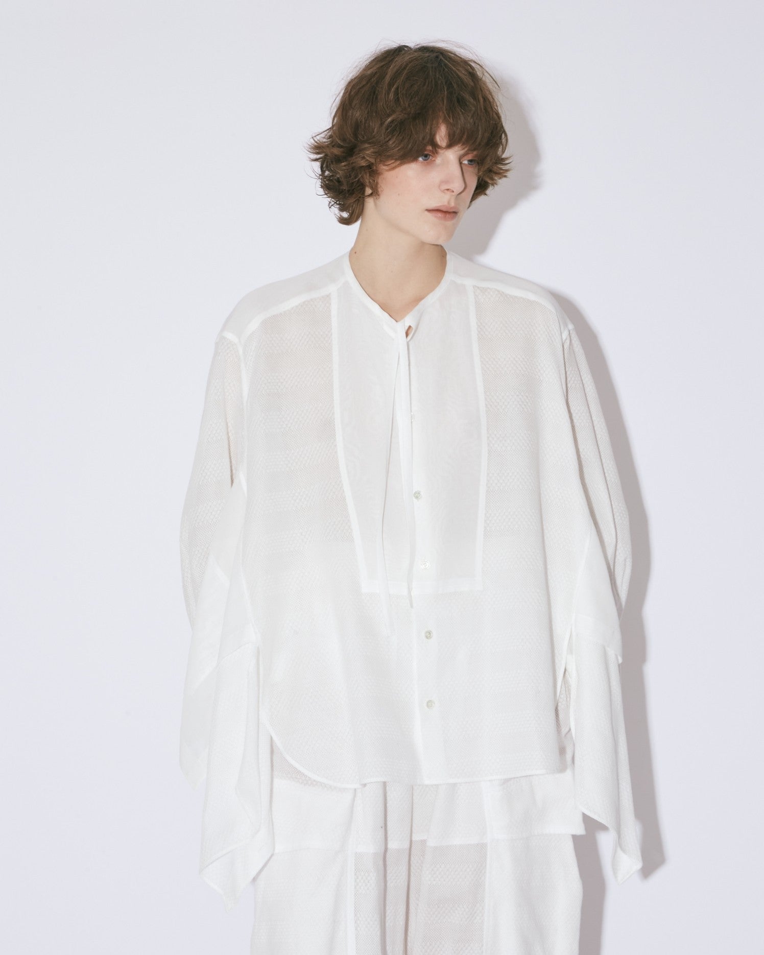 double-end leno cloth tuxedo shirt