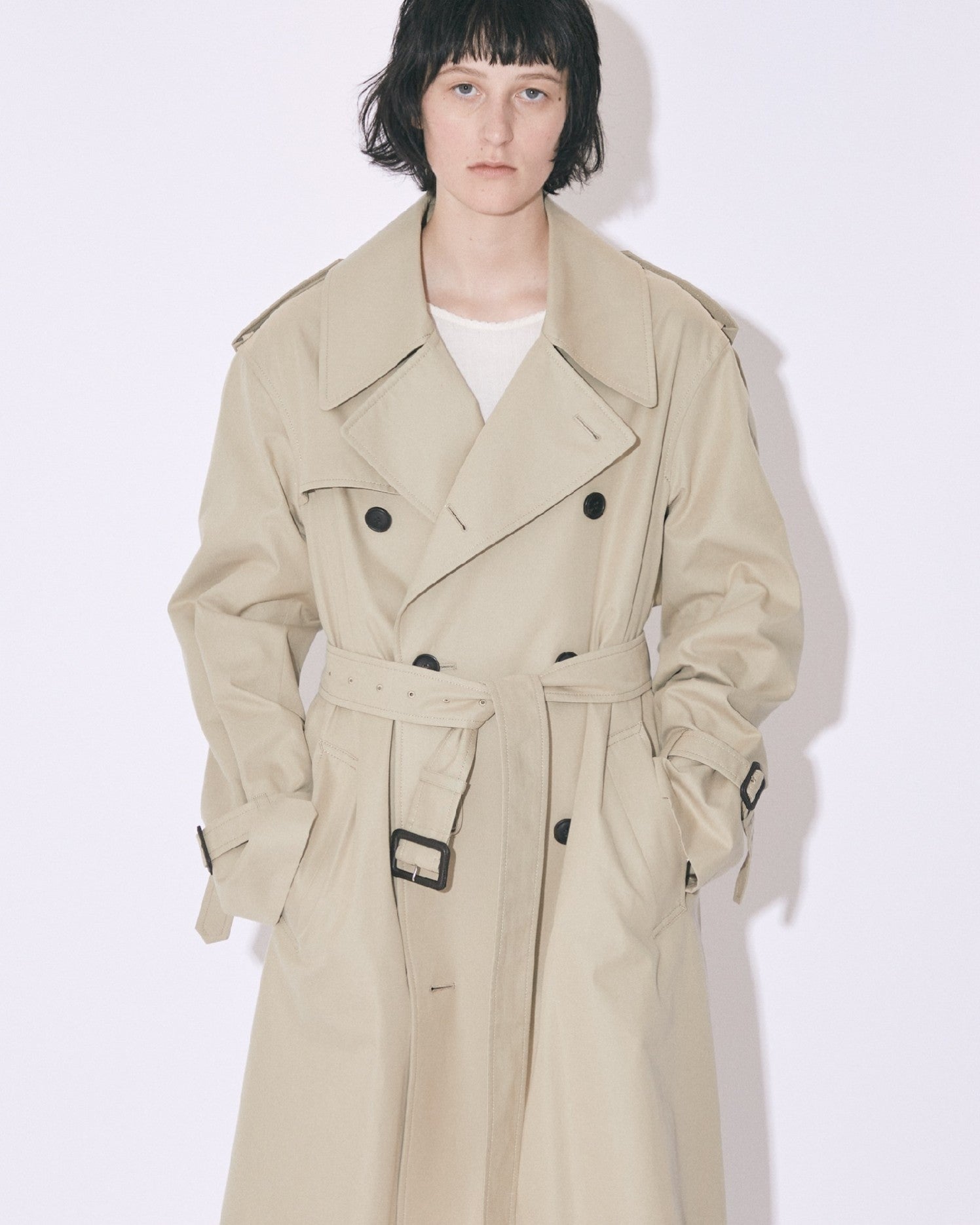 ultimate pima large  fit trench coat