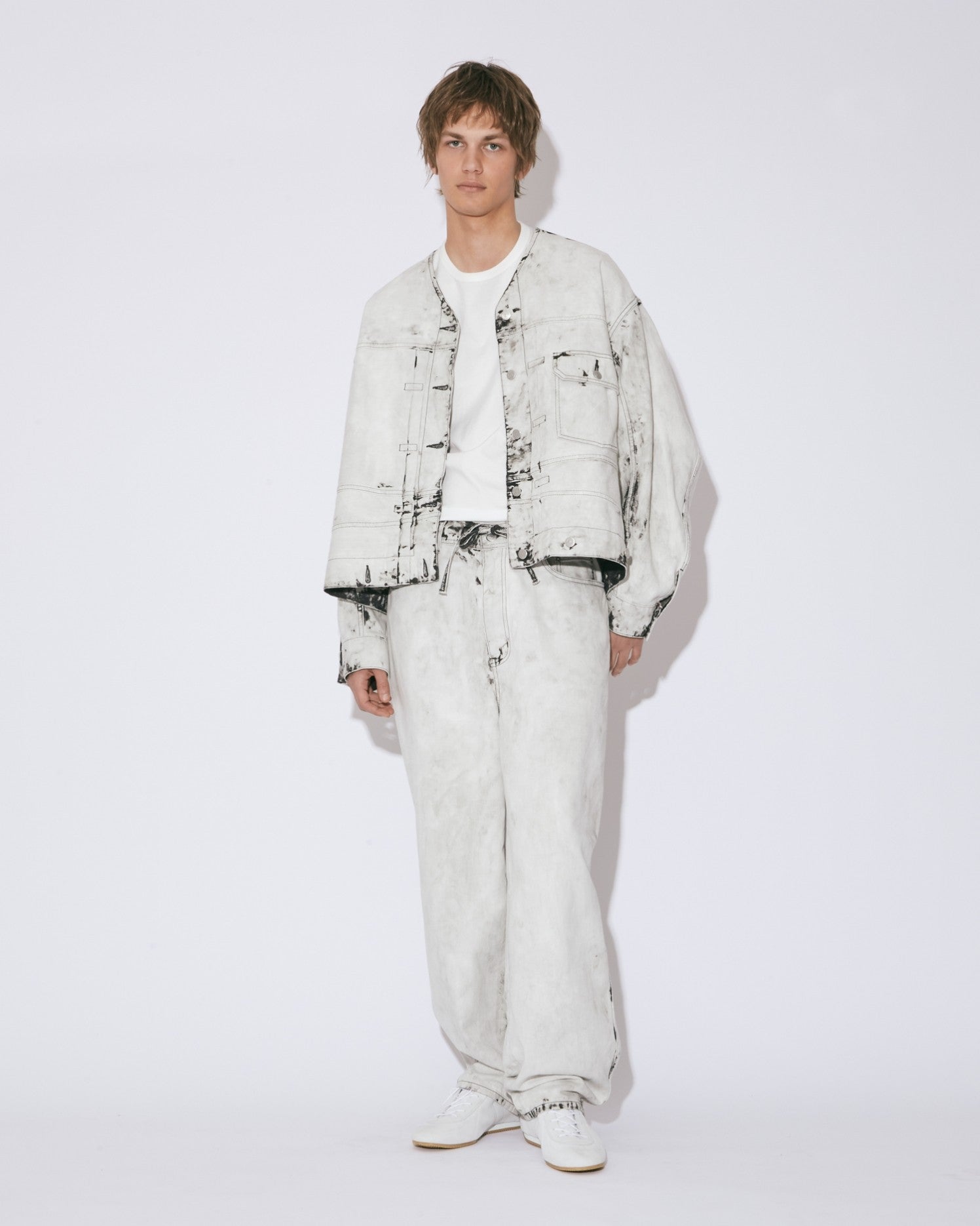 double-end left hand  twill denim blouson