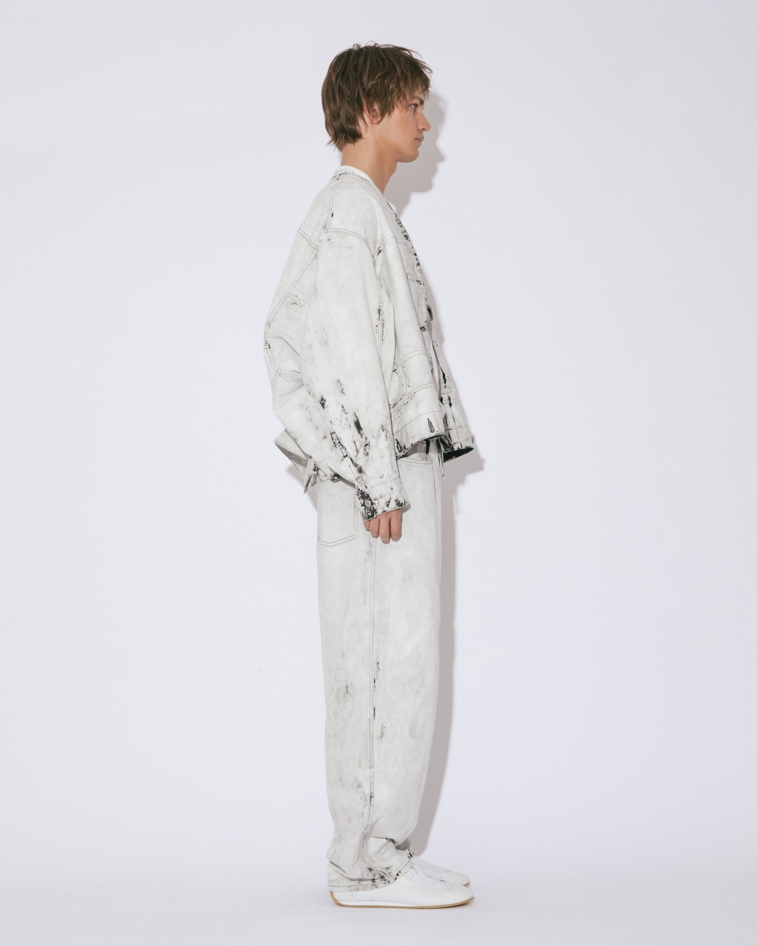 double-end left hand  twill denim blouson