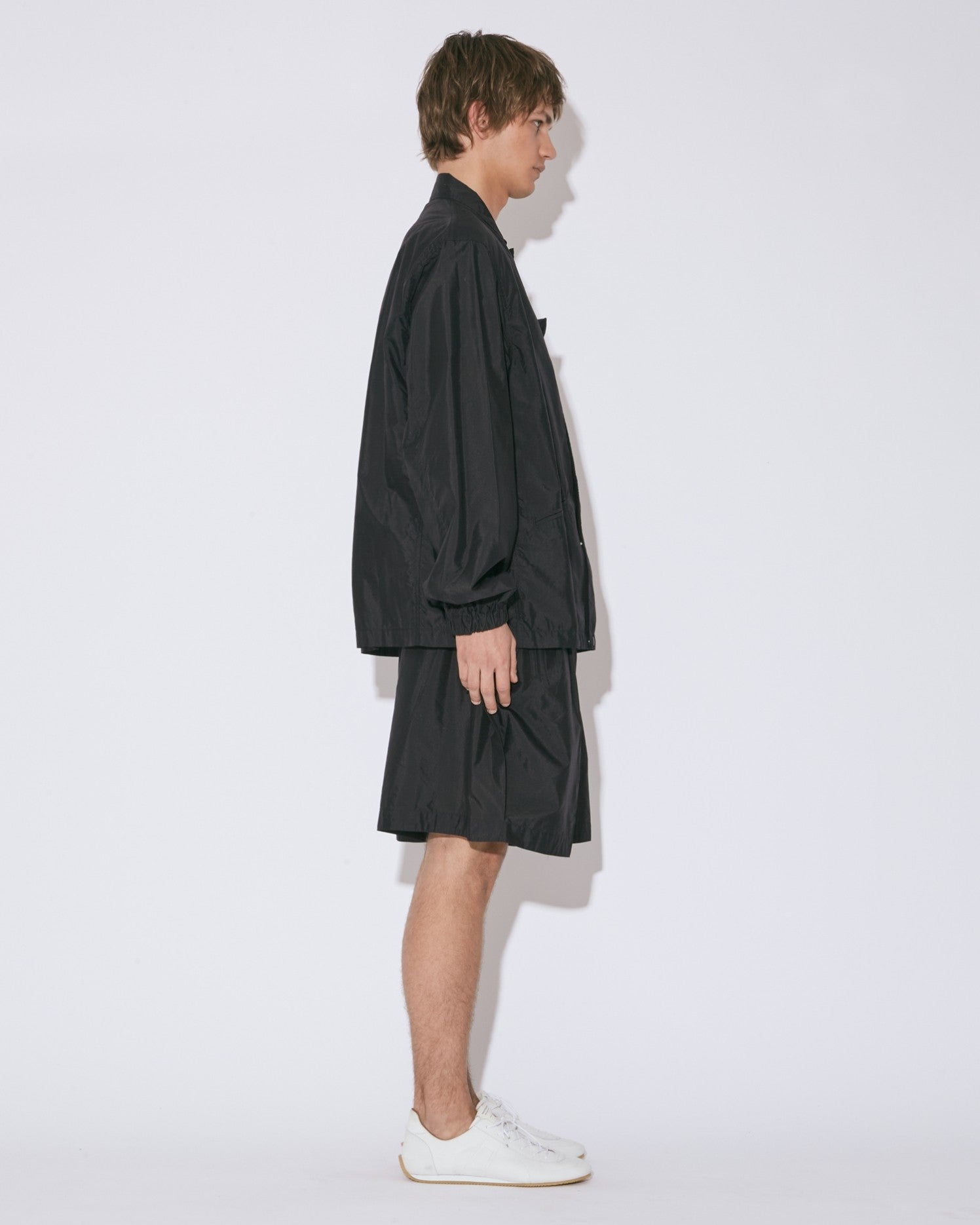 cotton nylon taffeta coach tailoredjacket